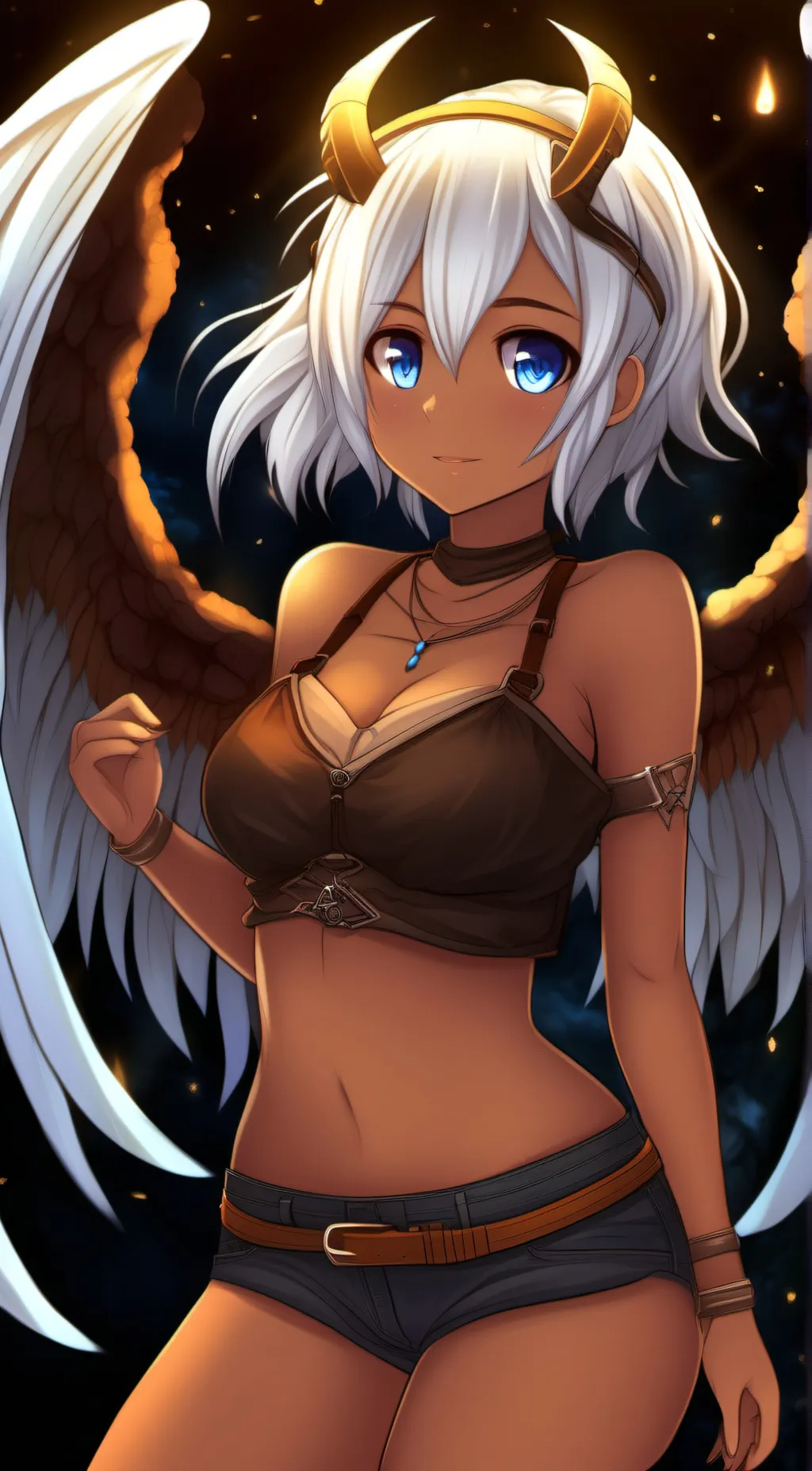 ai character: Lesley  background
