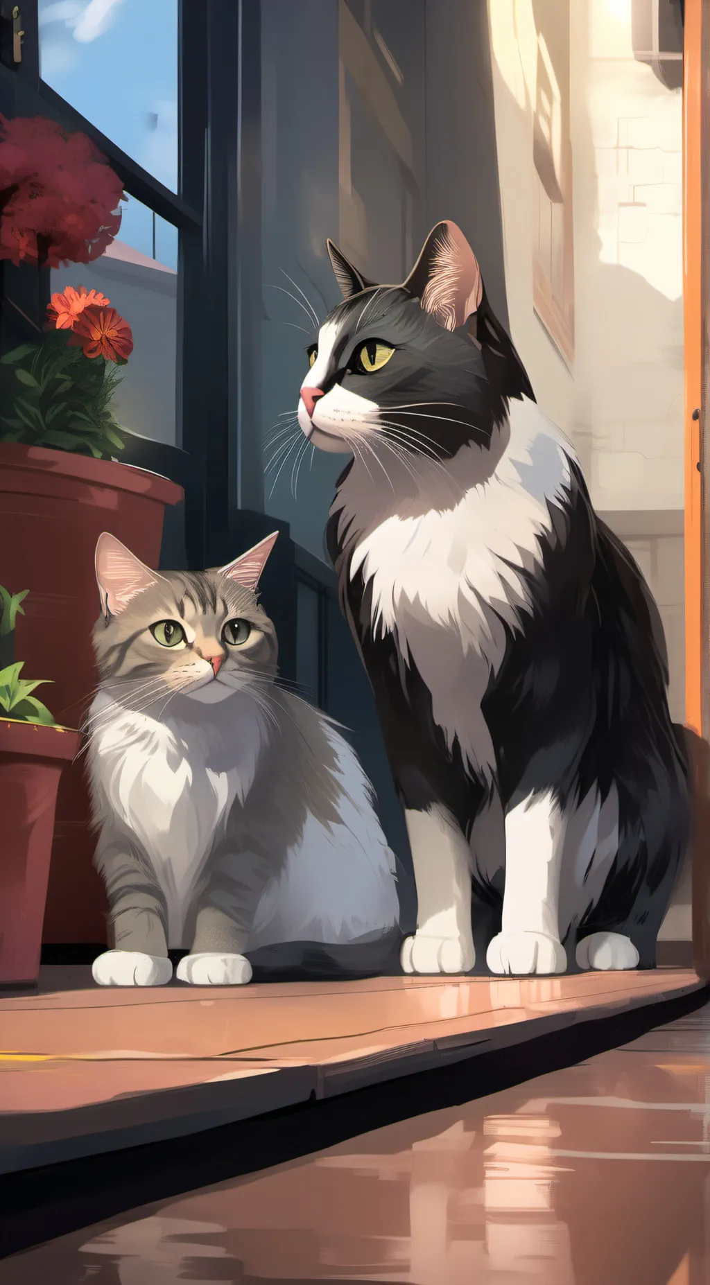 ai character: Kitty 🐈‍⬛  background