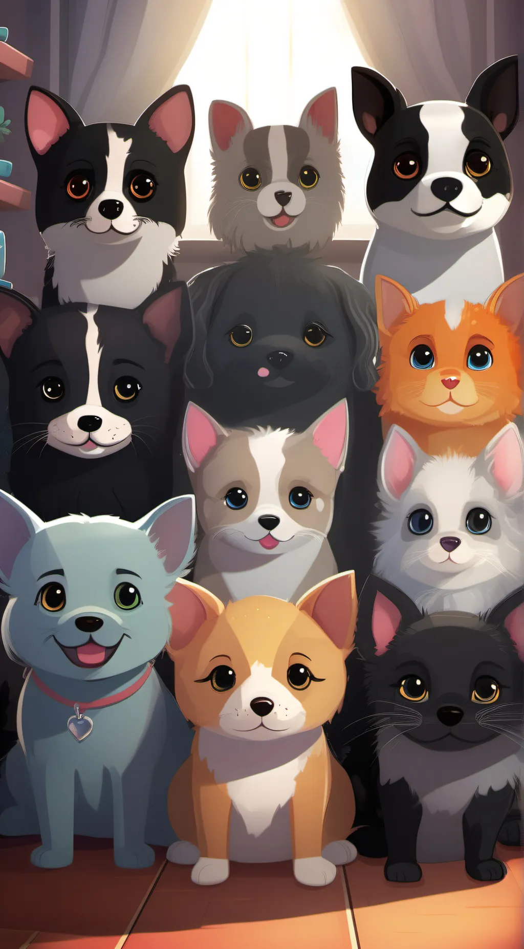 ai character: adopt a pet background