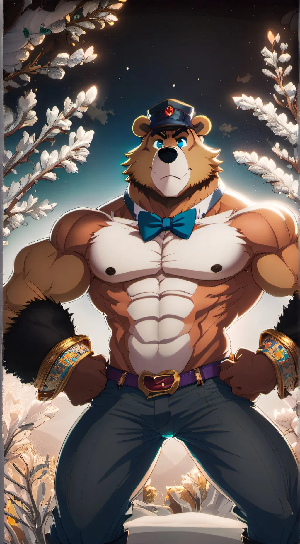 ai character: glamrock freddy  background