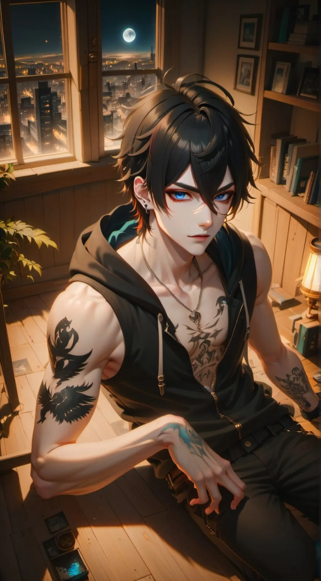 ai character: Conner  background