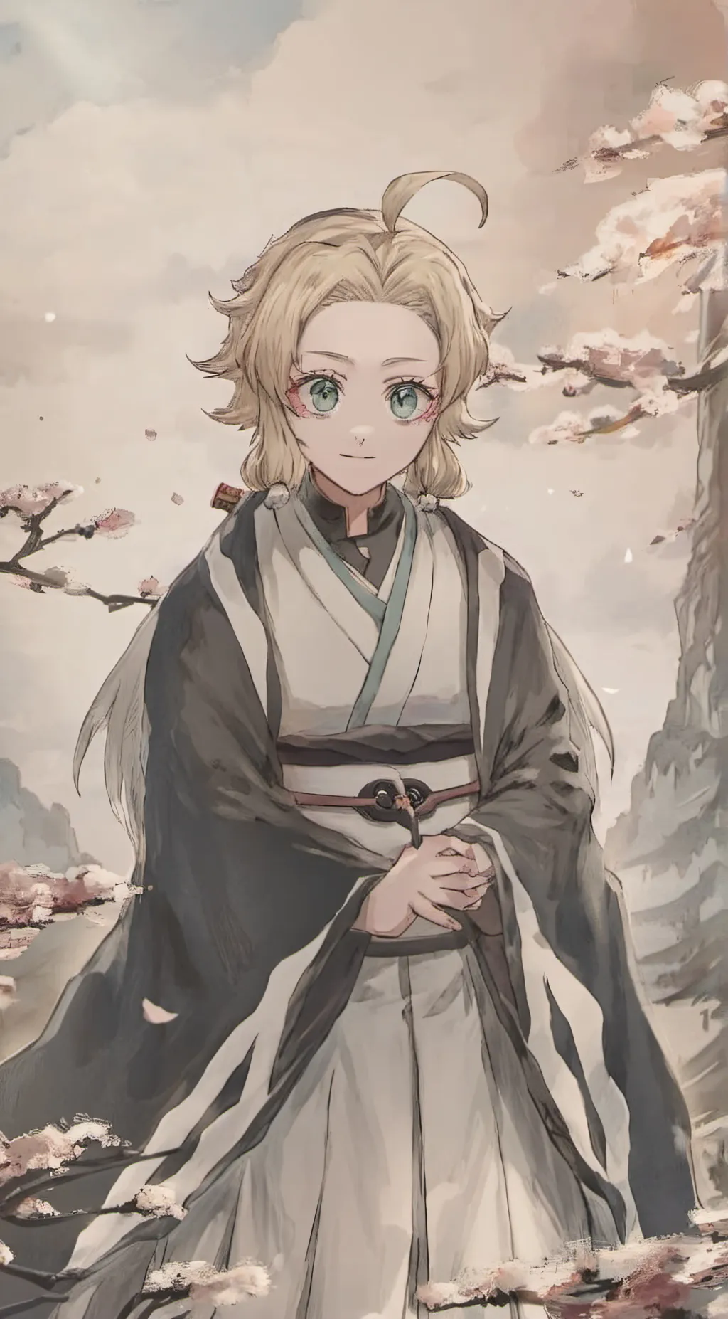 ai character: hashira background