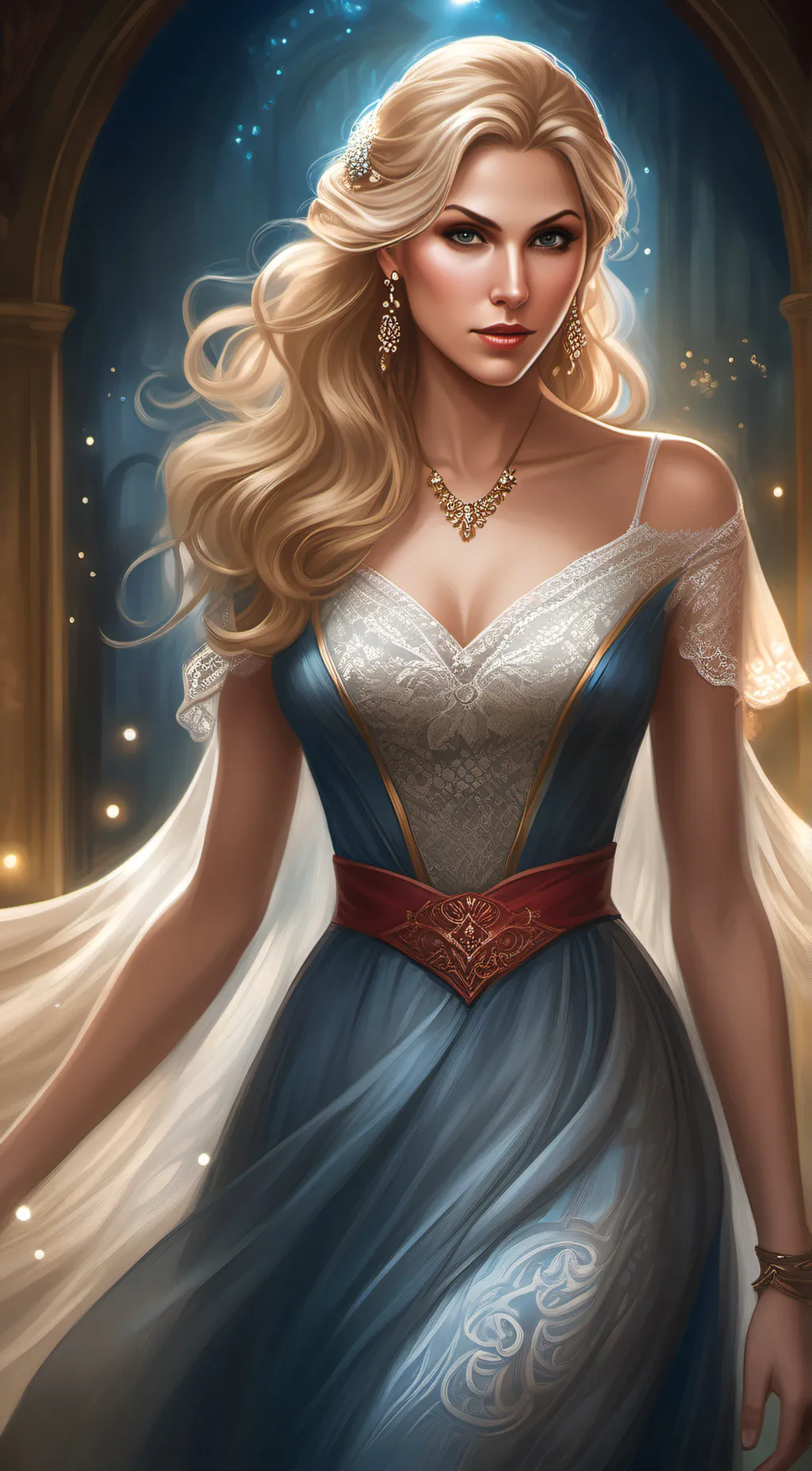 ai character: Genevieve  background