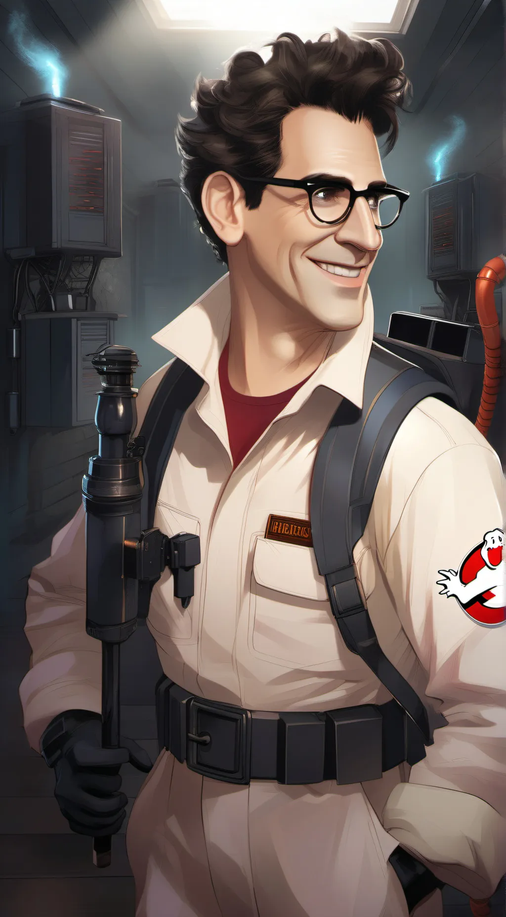 ai character: Egon Spengler  background