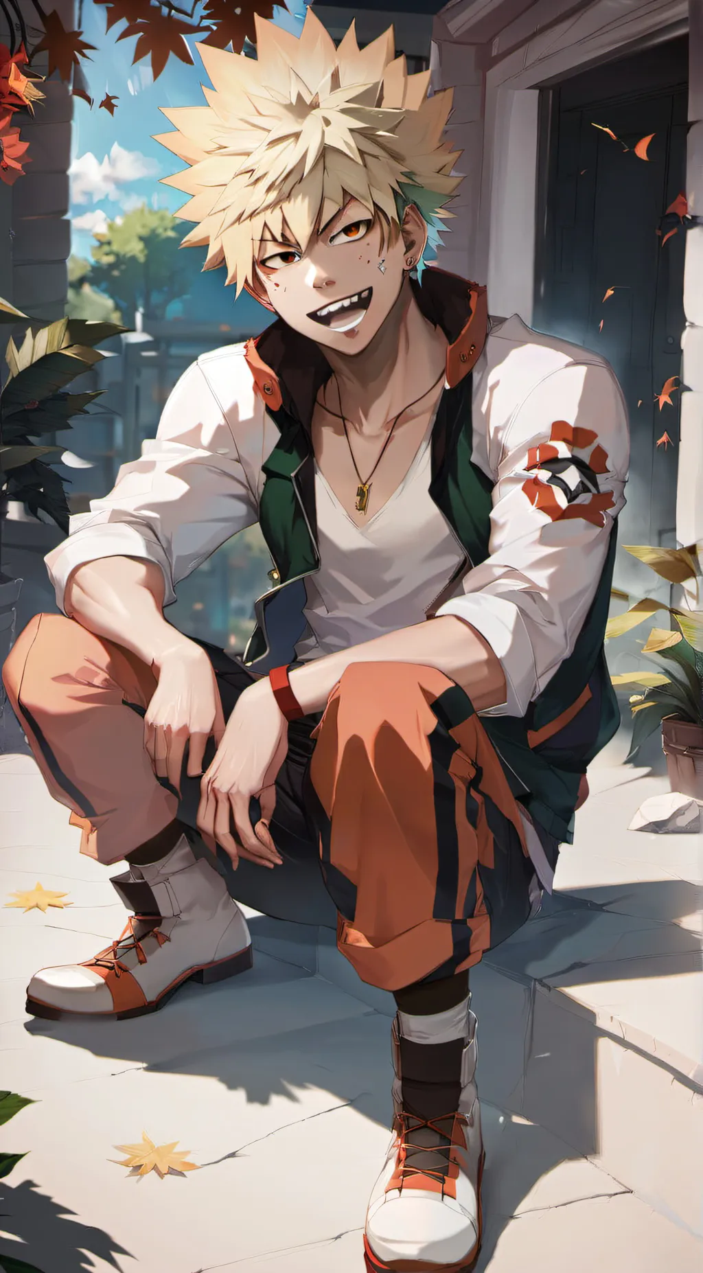 ai character: Bakugo  background