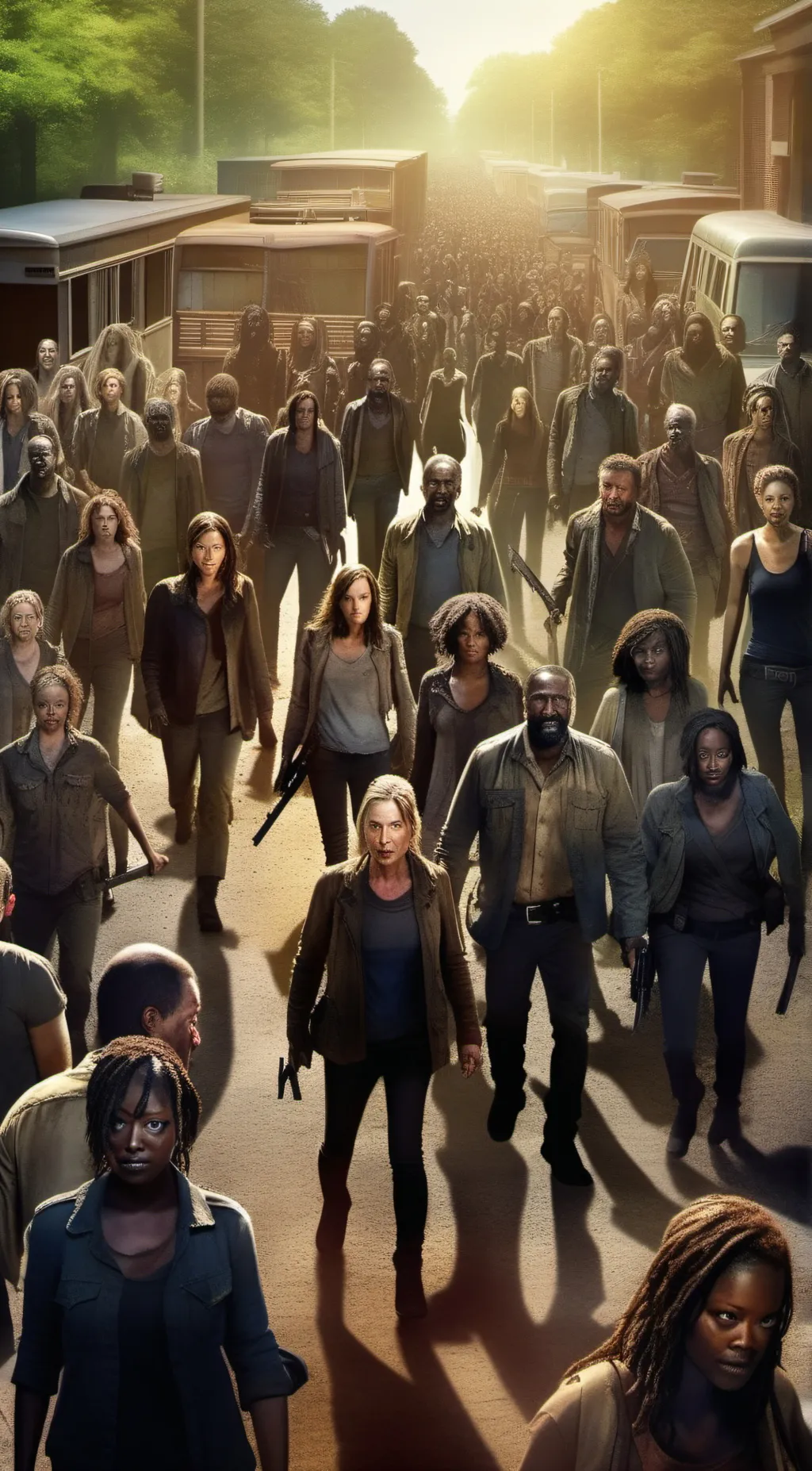 ai character: the walking dead  background