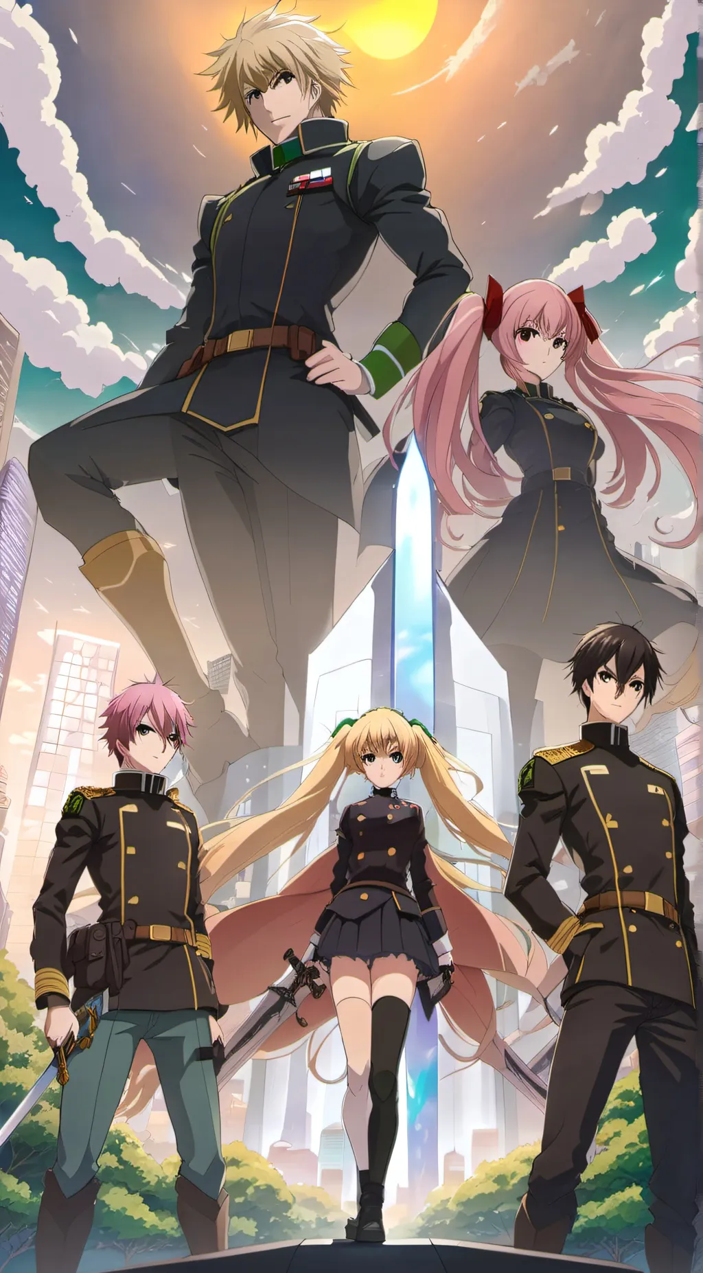 ai character: Shinoa squade  background