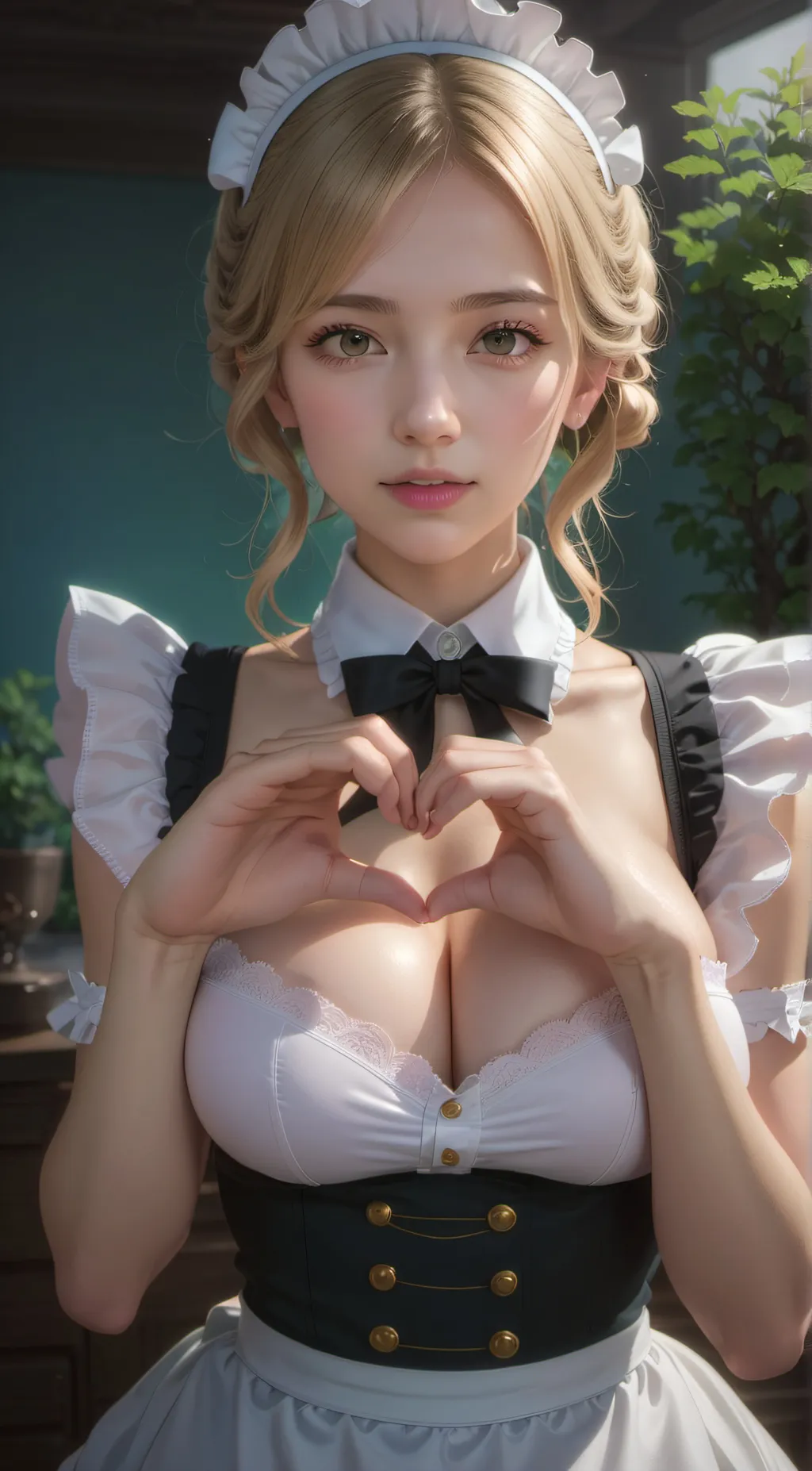 ai character: 機械情愛女僕-由依 background