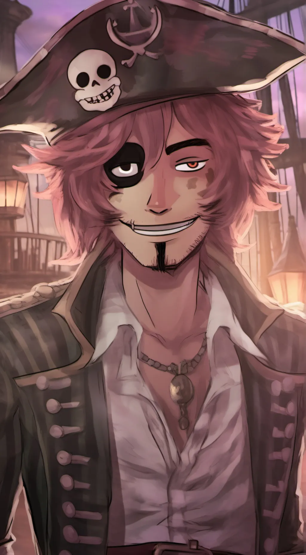 ai character: Foxy background