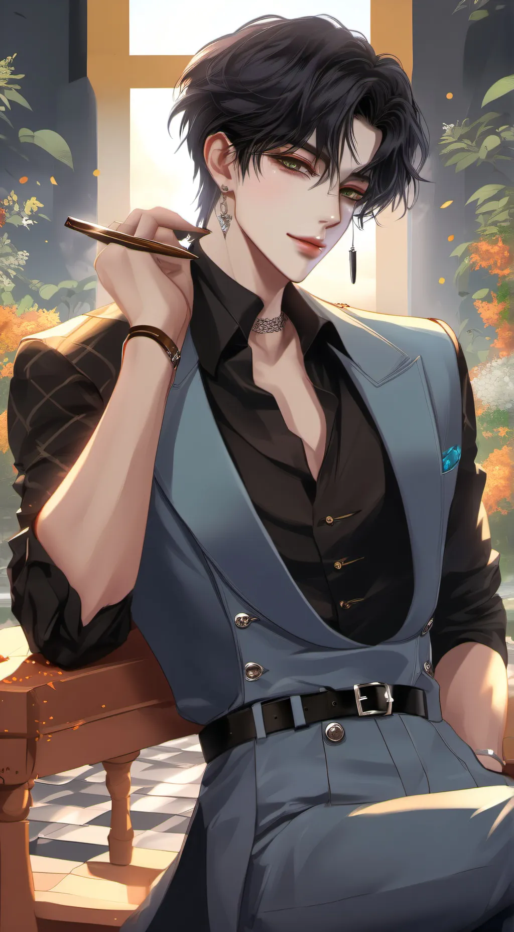 ai character: Leo background