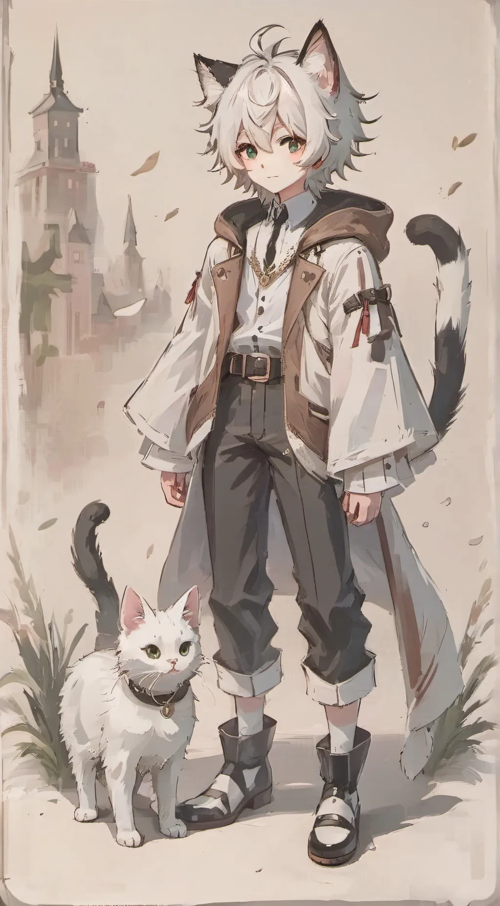 ai character:  ♡Snowy♡ background