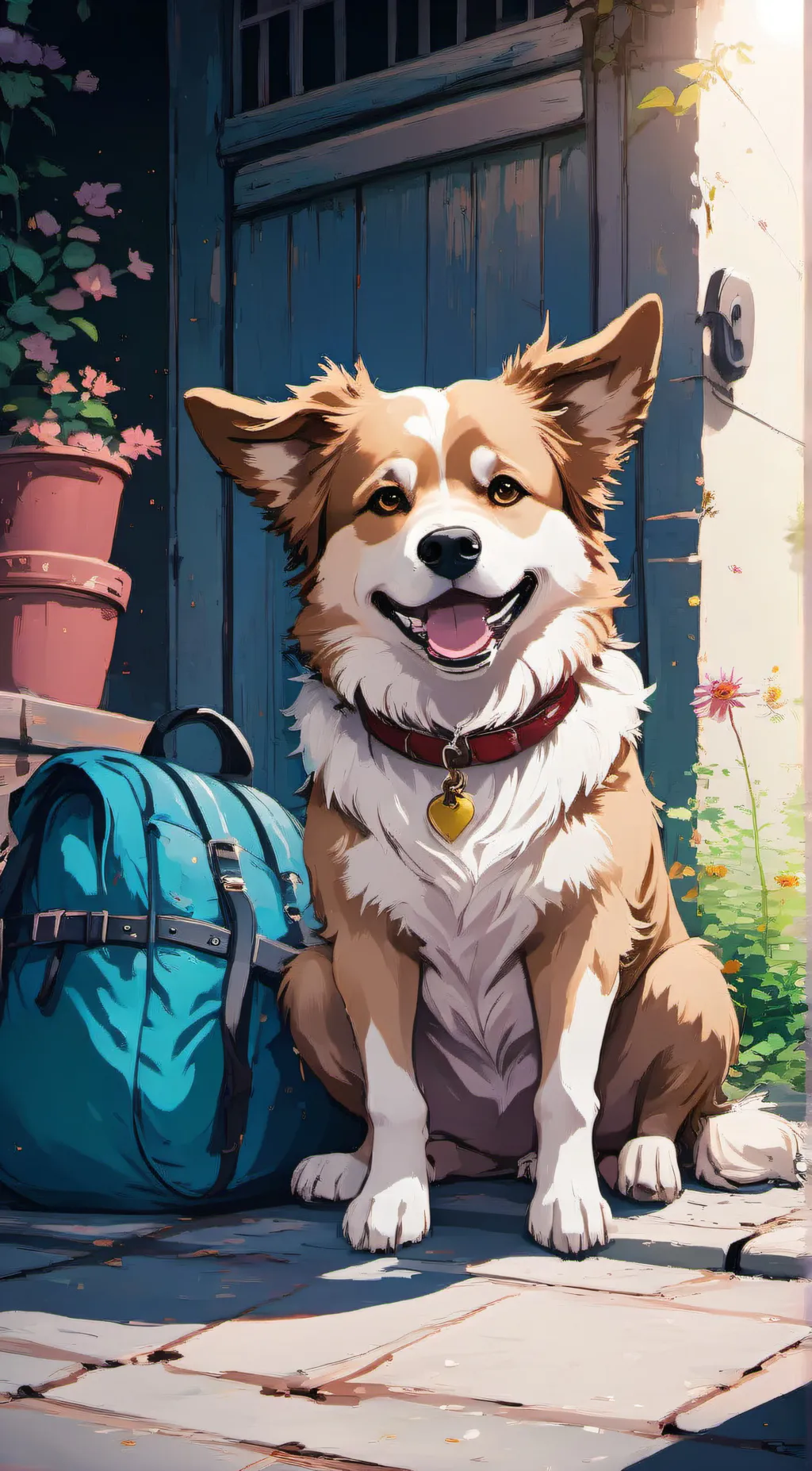 ai character: Lost dog :( background