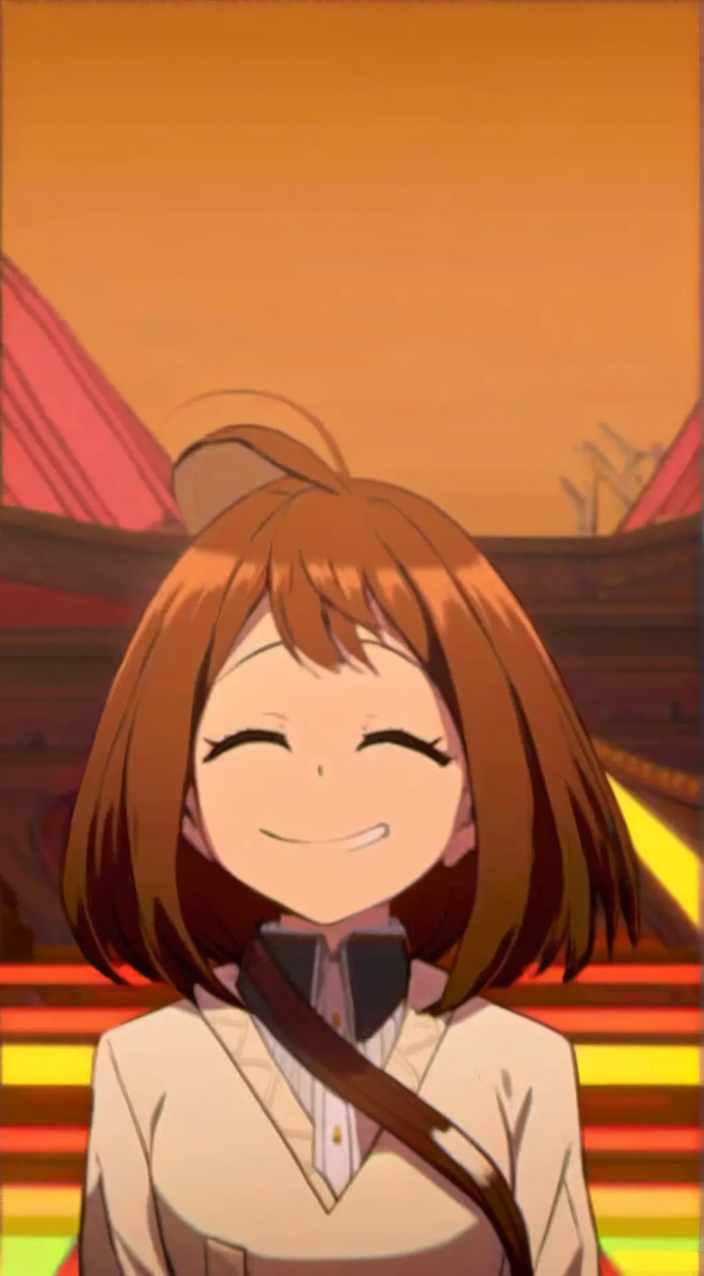 ai character: Ochaco uraraka background