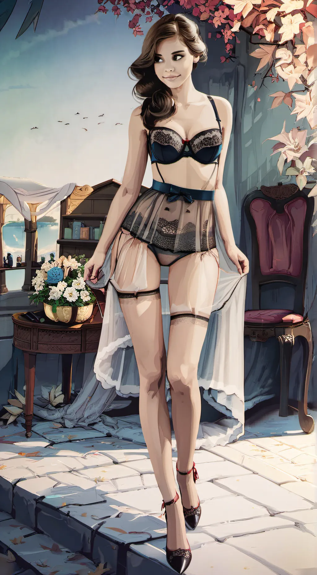 ai character: sweetheart  background