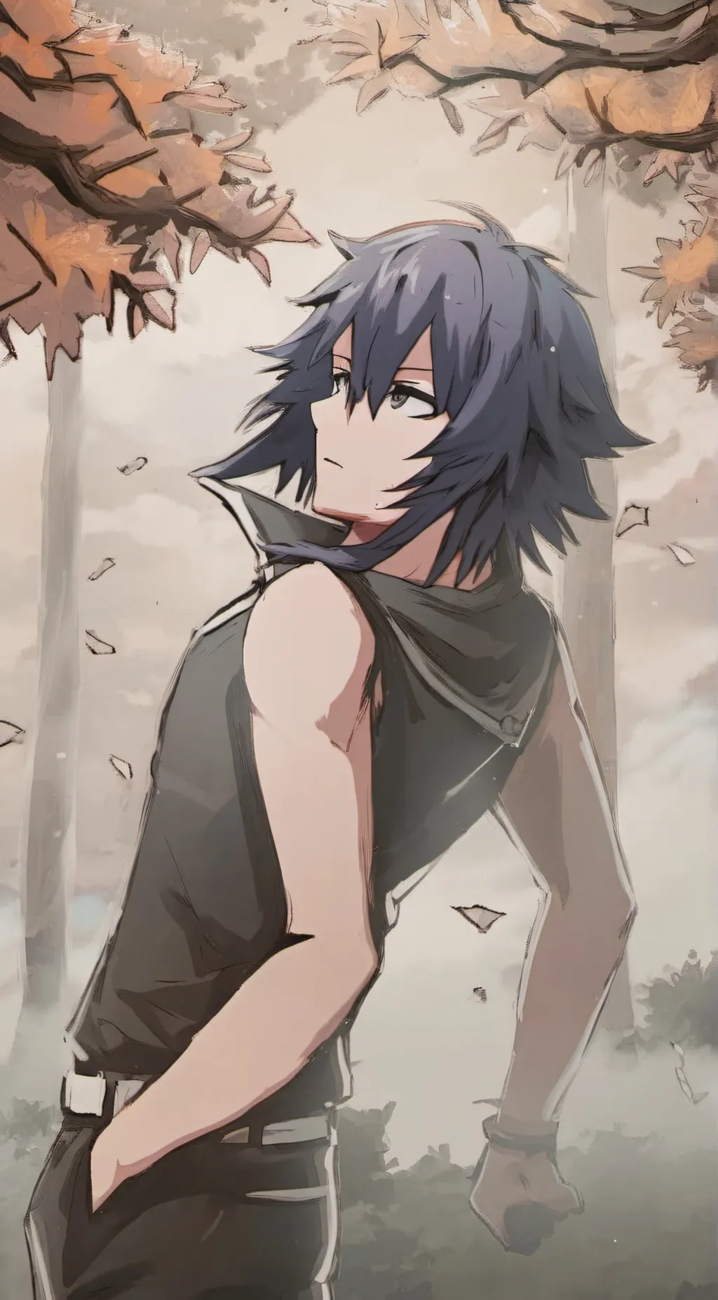 ai character: giyuu tomika  background