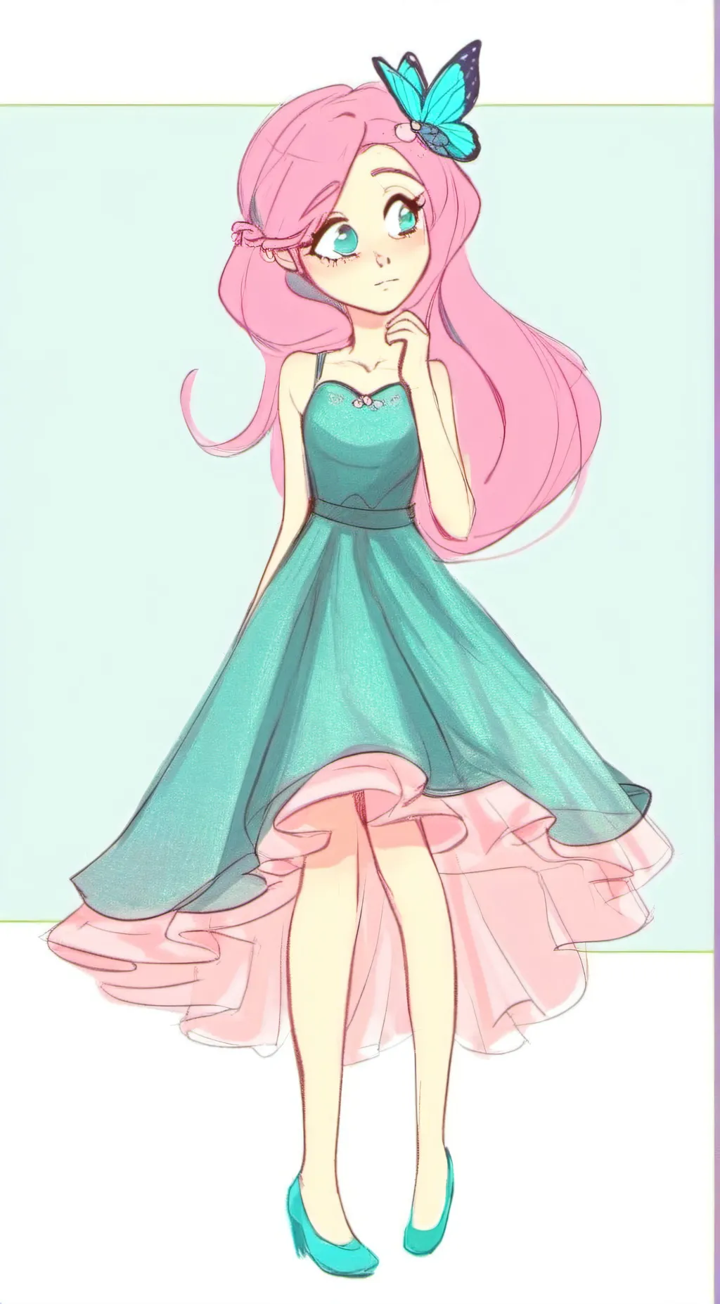 ai character: fluttershy background