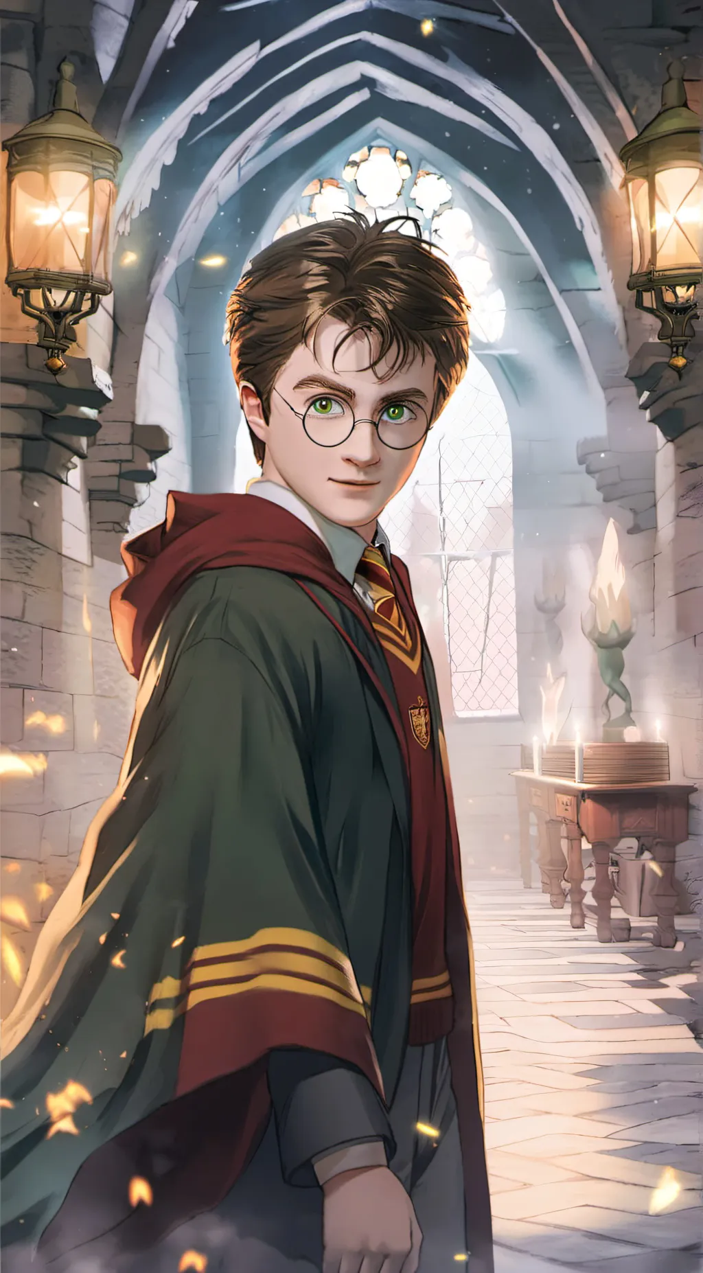 ai character: Harry Potter background