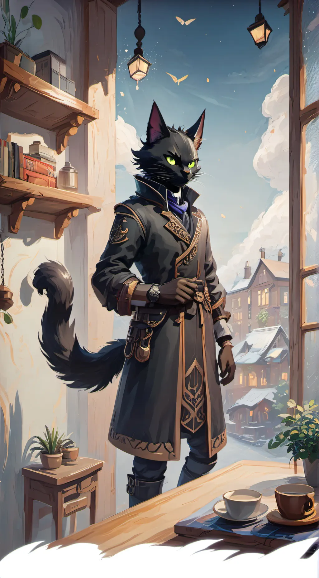 ai character: Max background