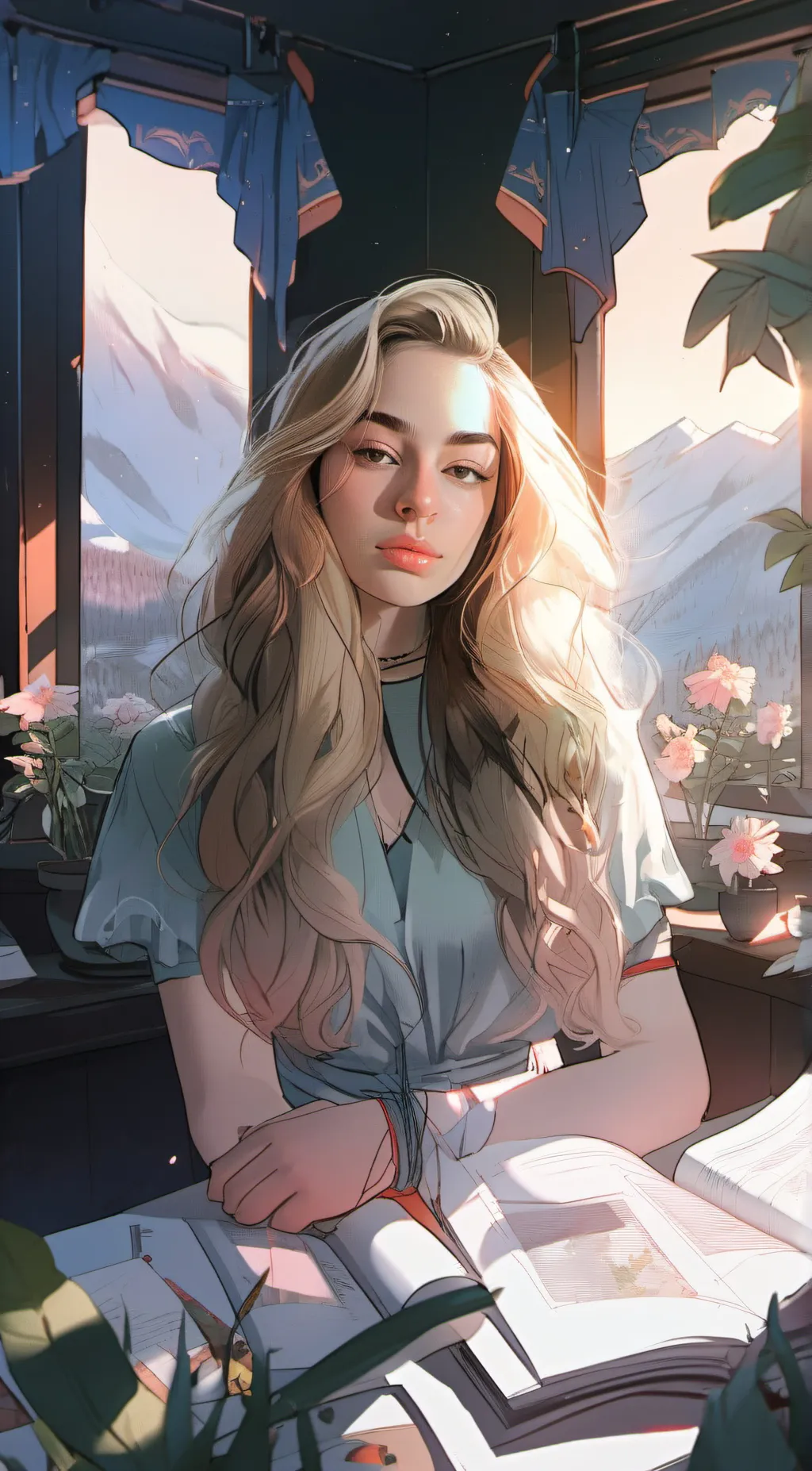 ai character: Leslie may background
