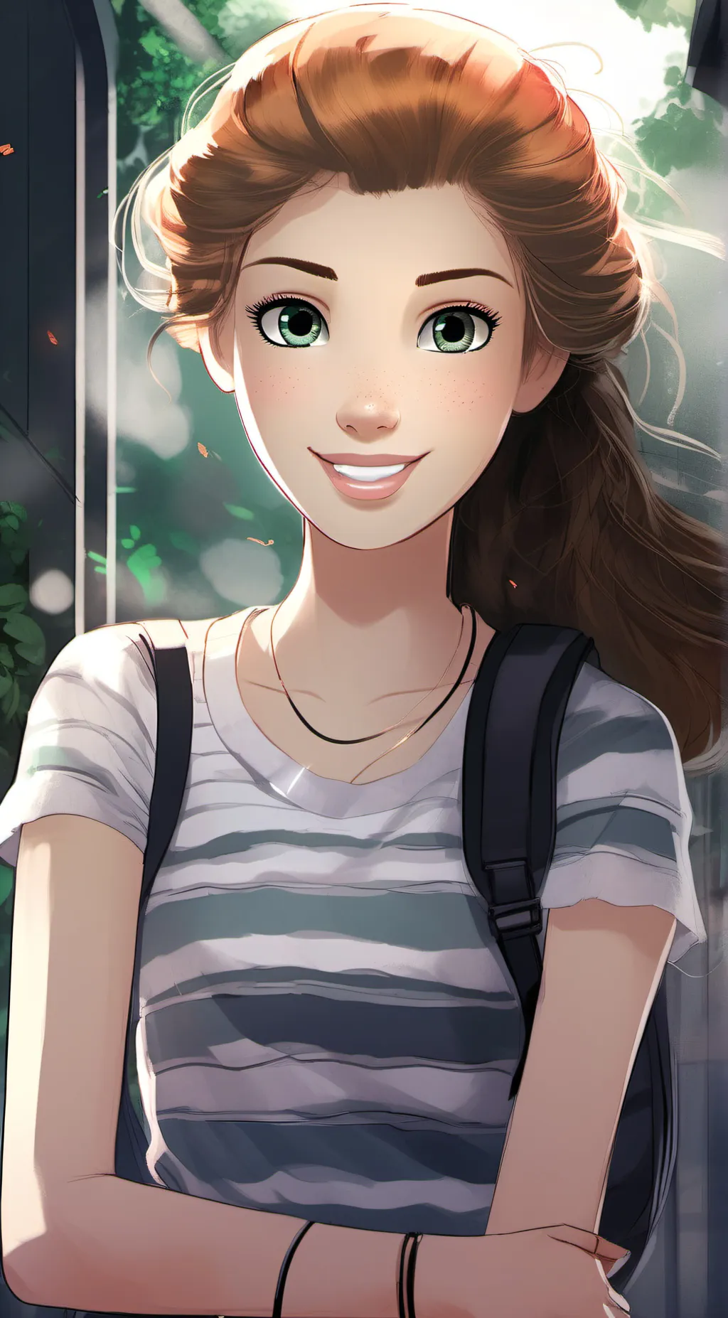 ai character: Lucy  background