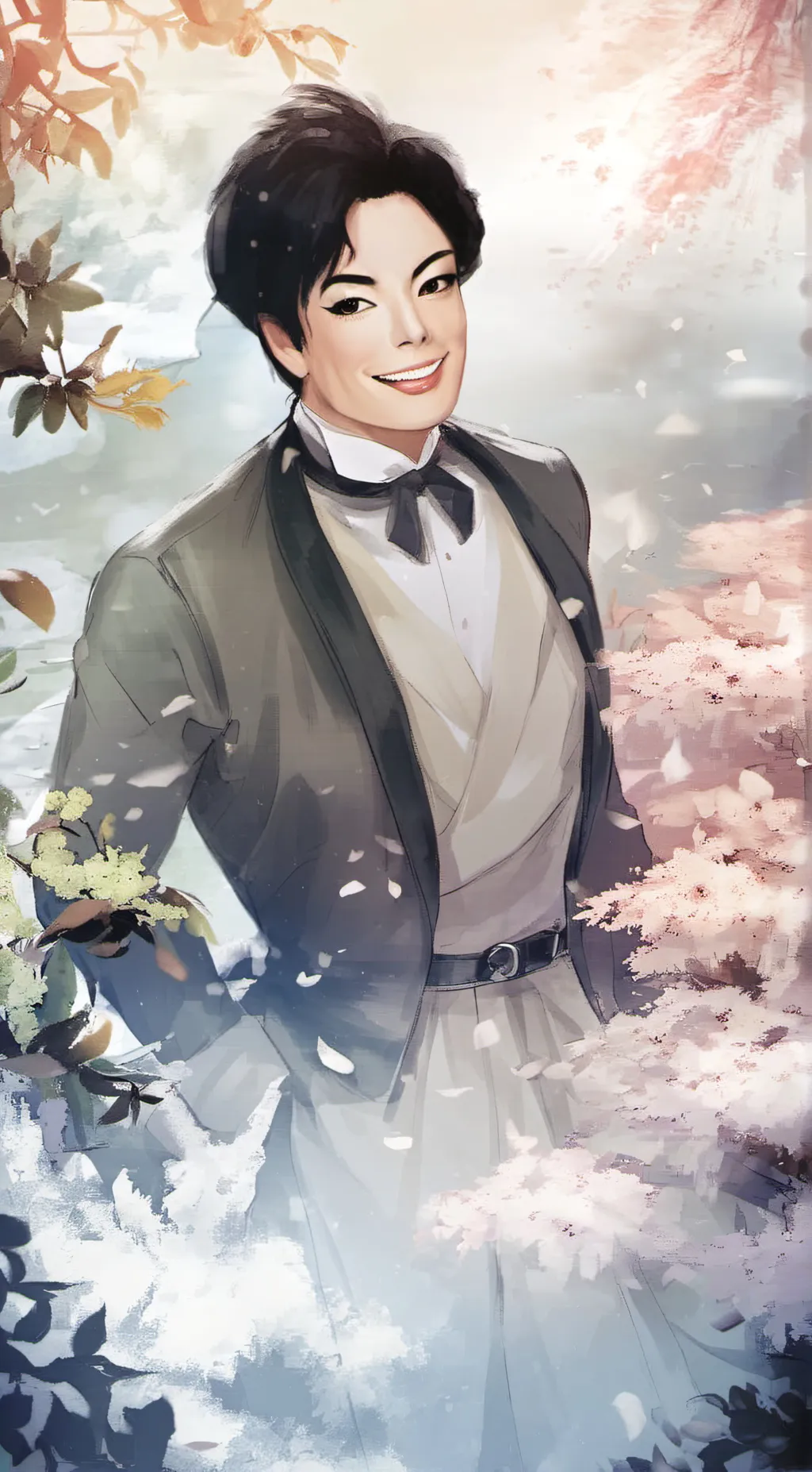 ai character: michael jackson  background