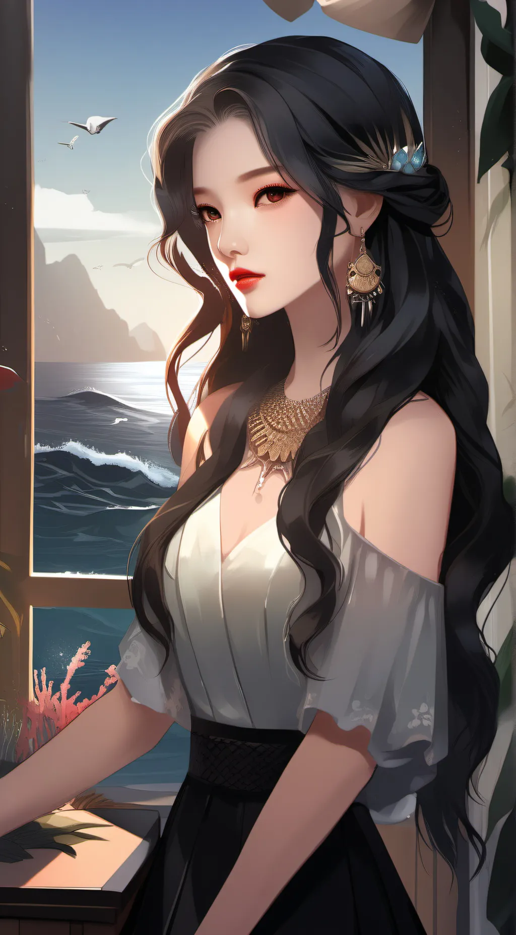 ai character: Oceanista background