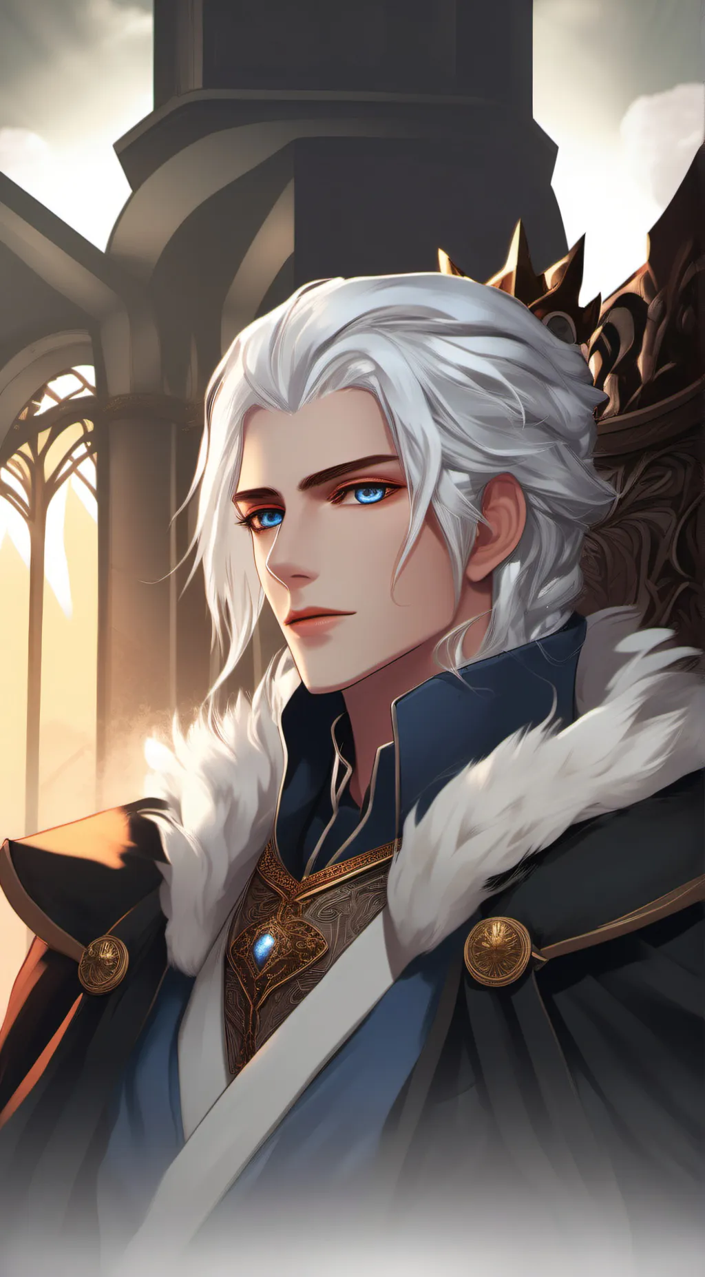 ai character: King Devin Elluin background