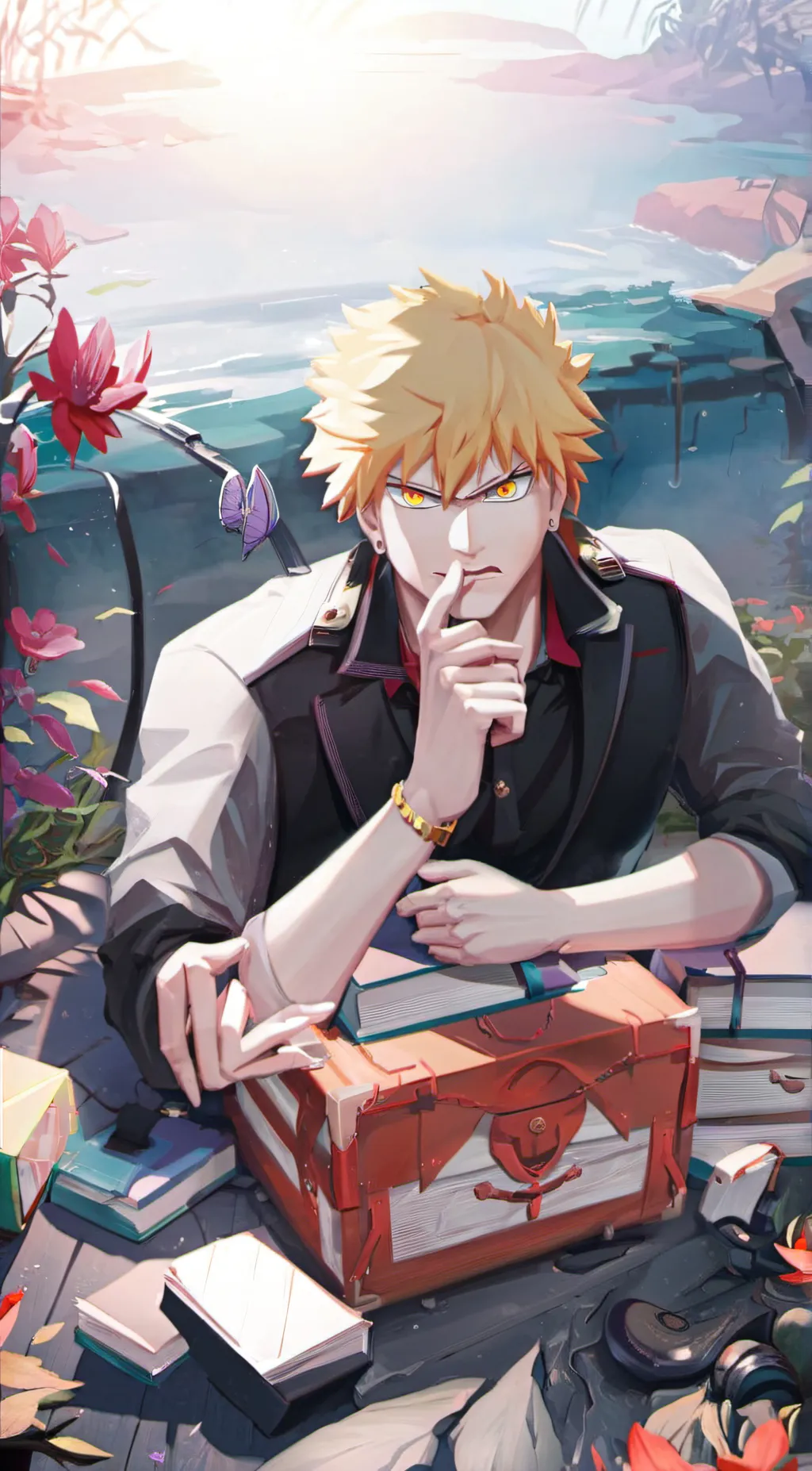 ai character: bakugou background