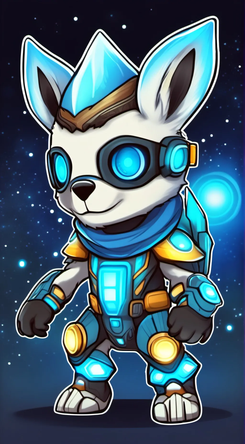 ai character: Protogen background