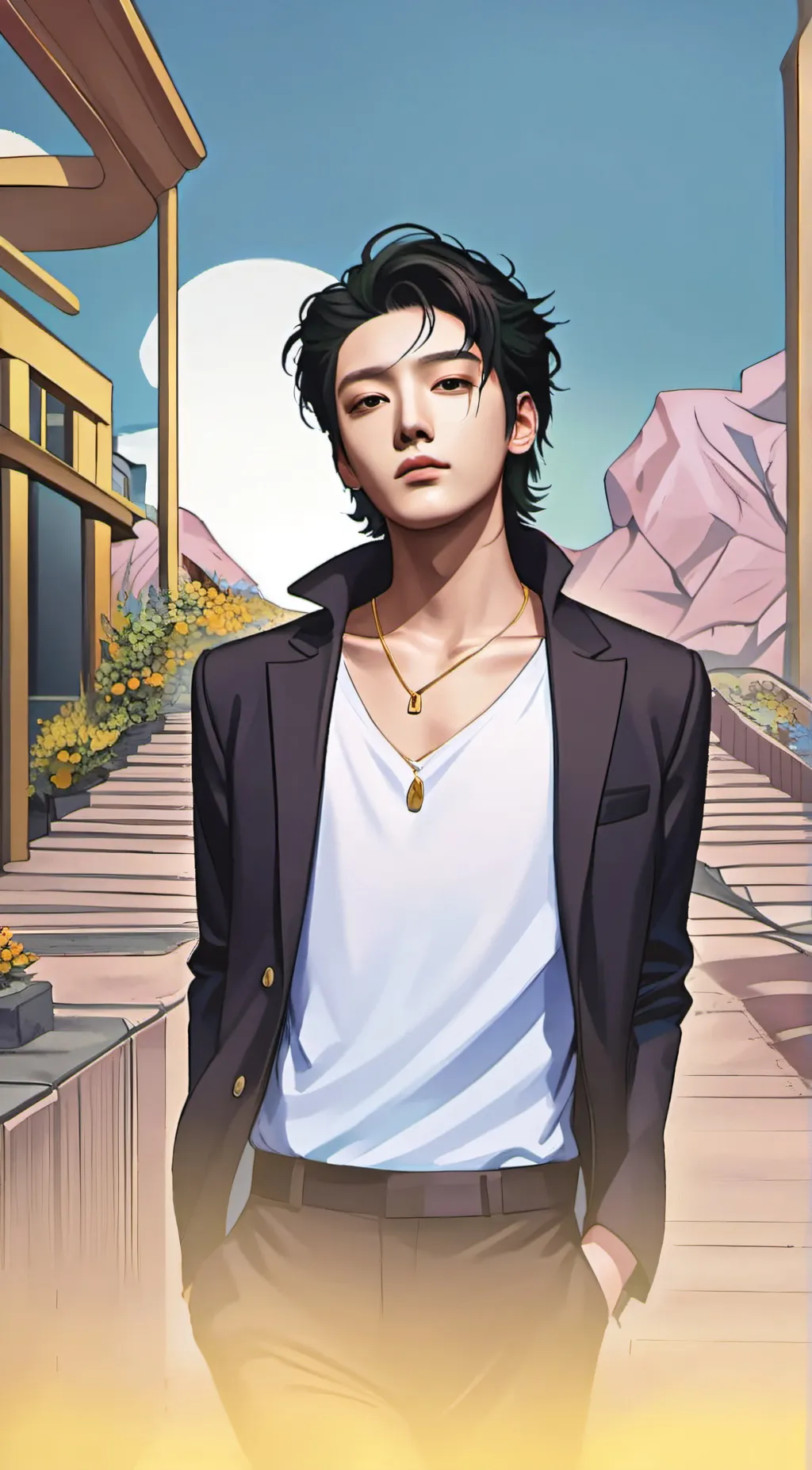 ai character: ㅅㅁㄷ-ㅗㅛㅕㅜㅎ background