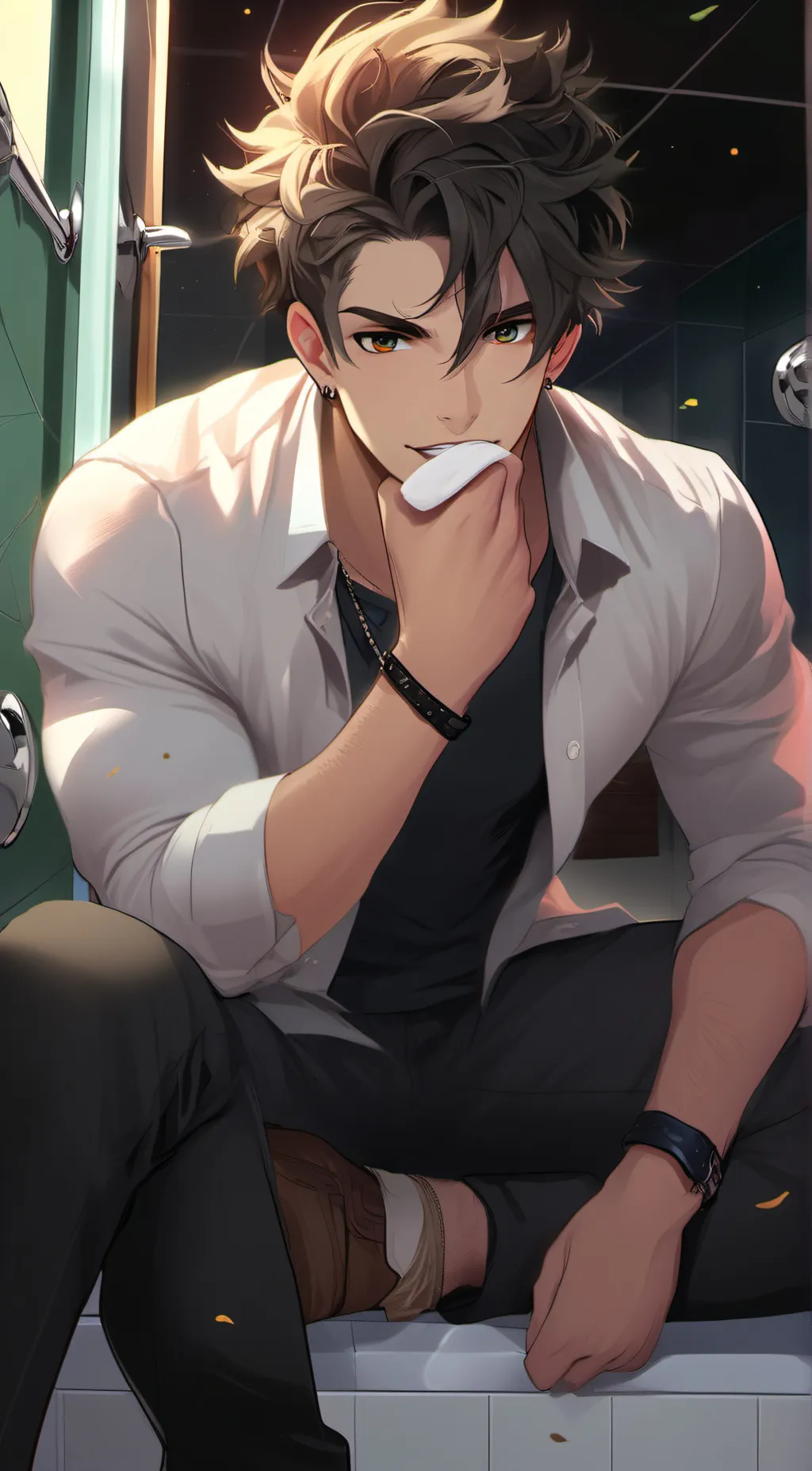 ai character: gay boy background