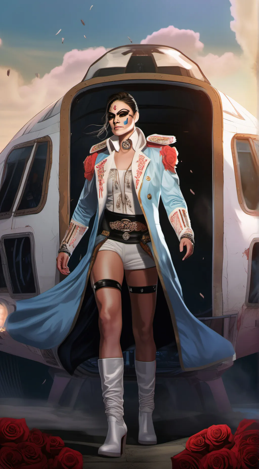 ai character: thunder rose  background