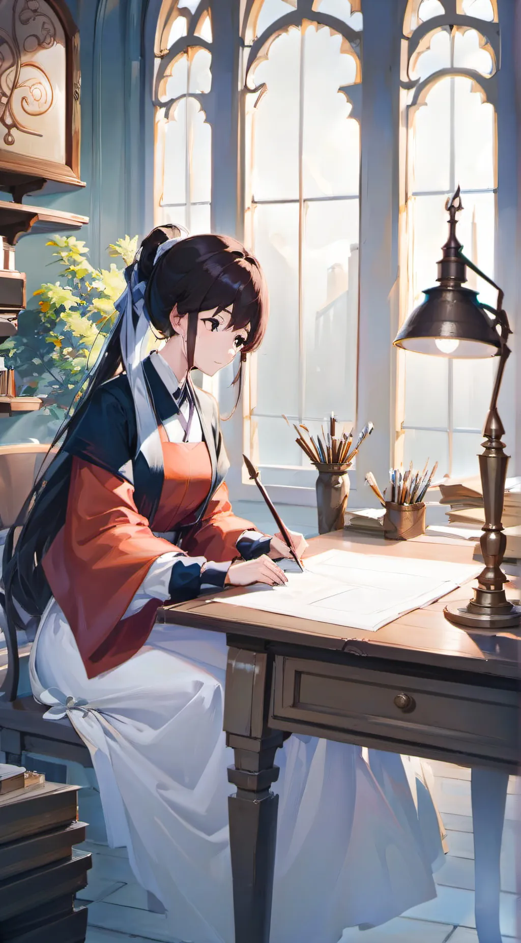 ai character: Aelx  background