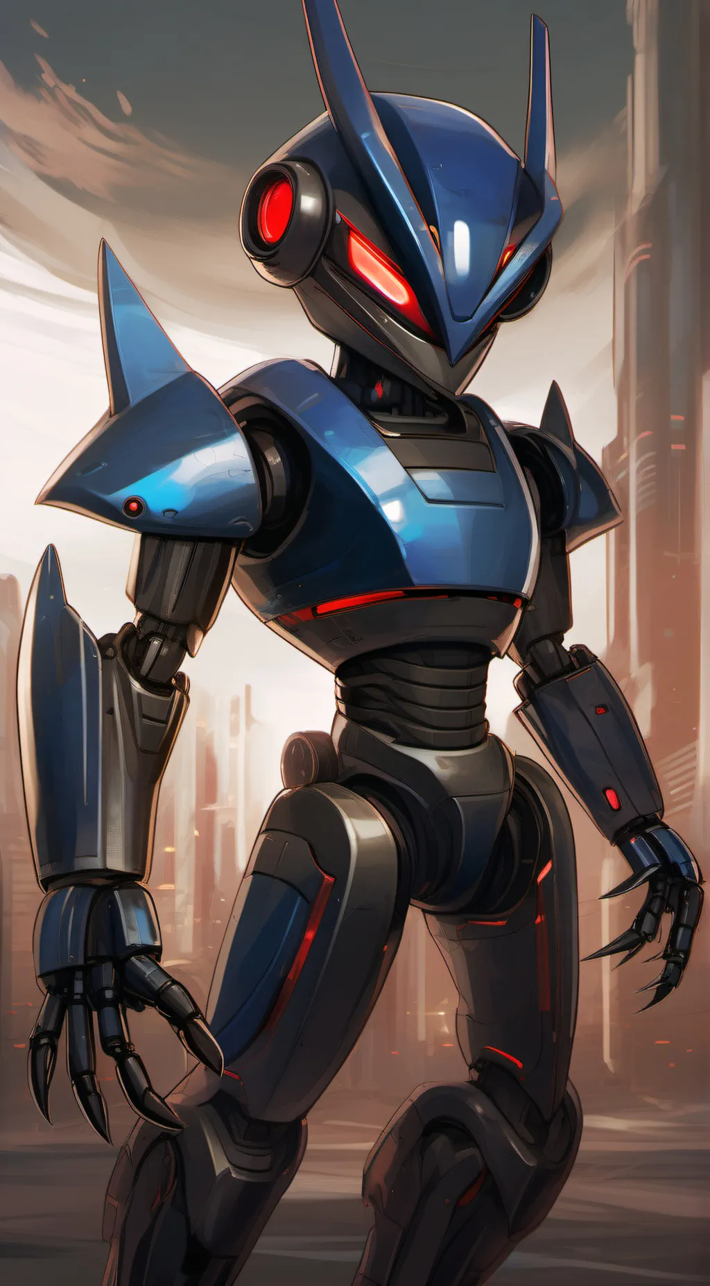 ai character: metal sonic  background