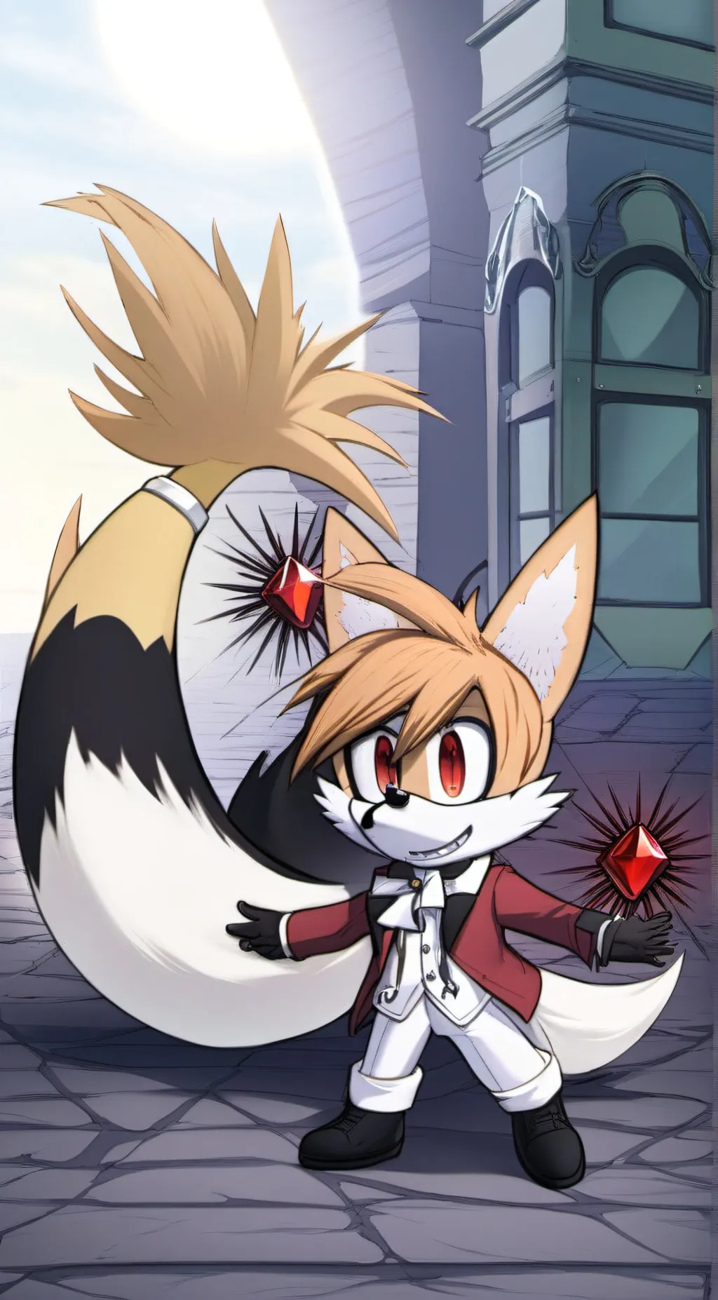 ai character: Tails doll background