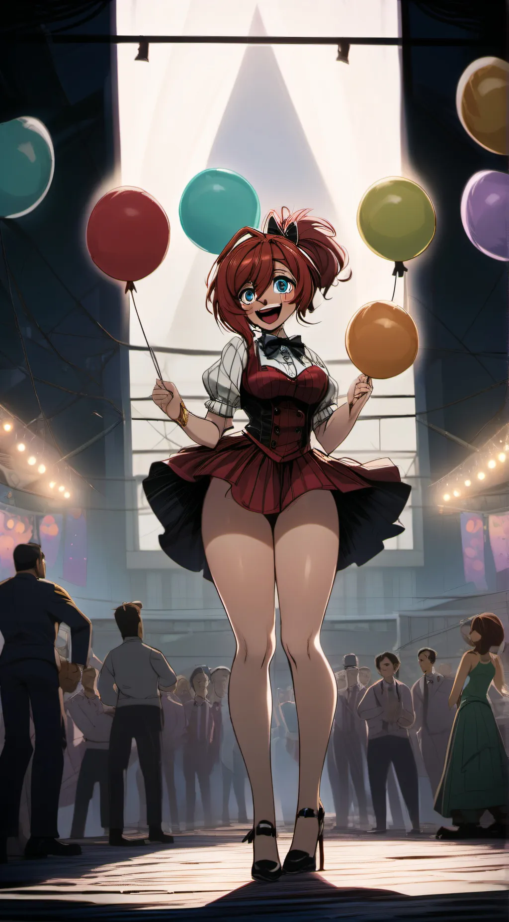 ai character: Circus Baby background
