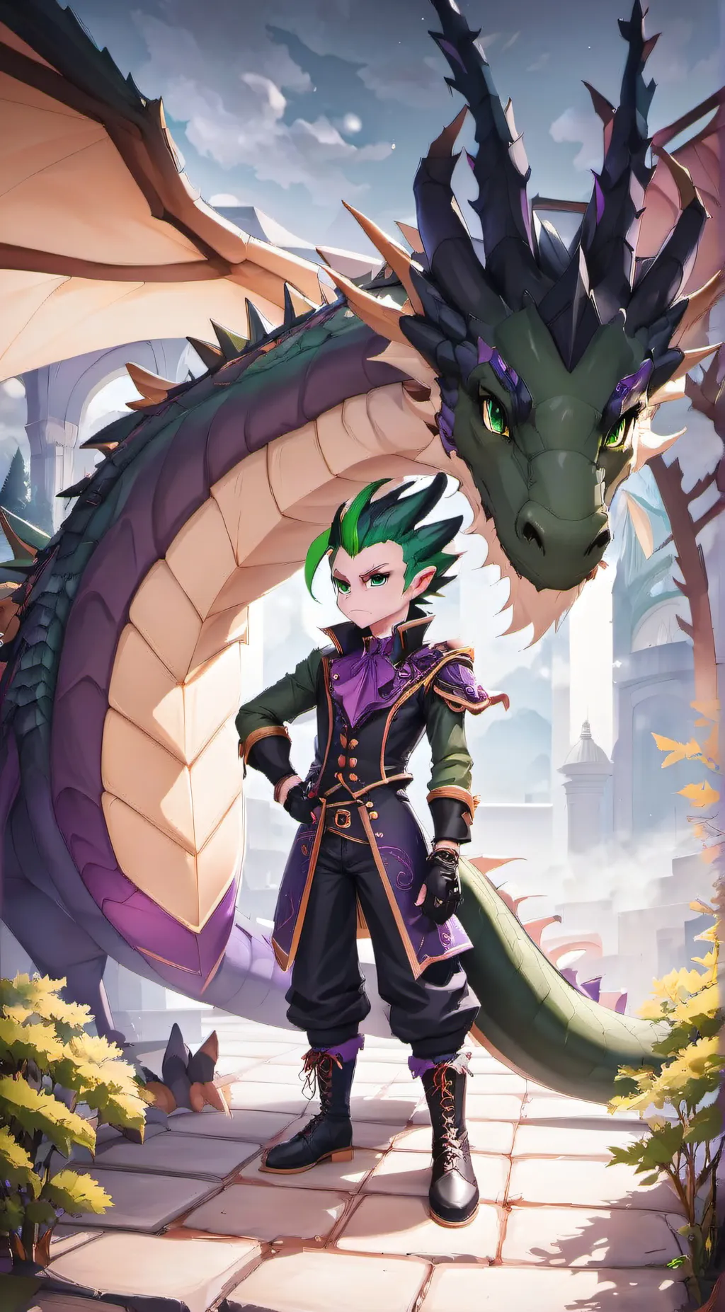 ai character: Spike background