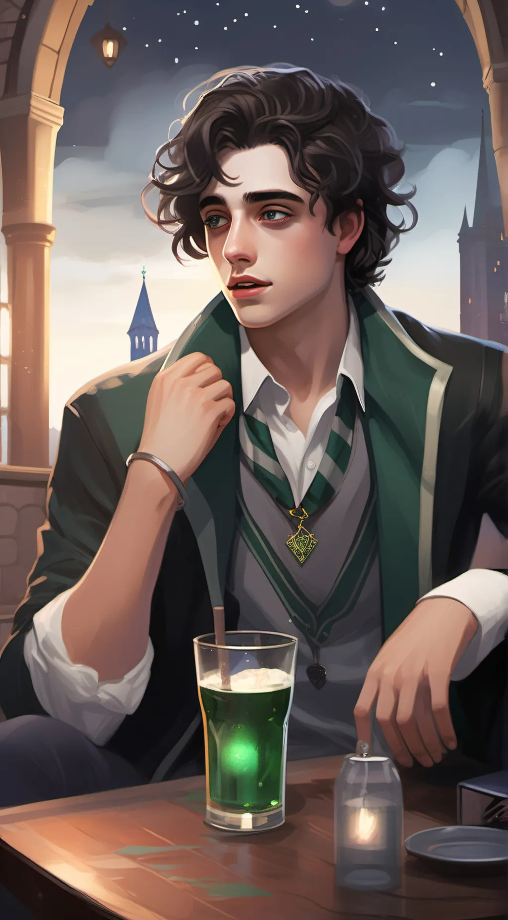 ai character: Regulus Black background