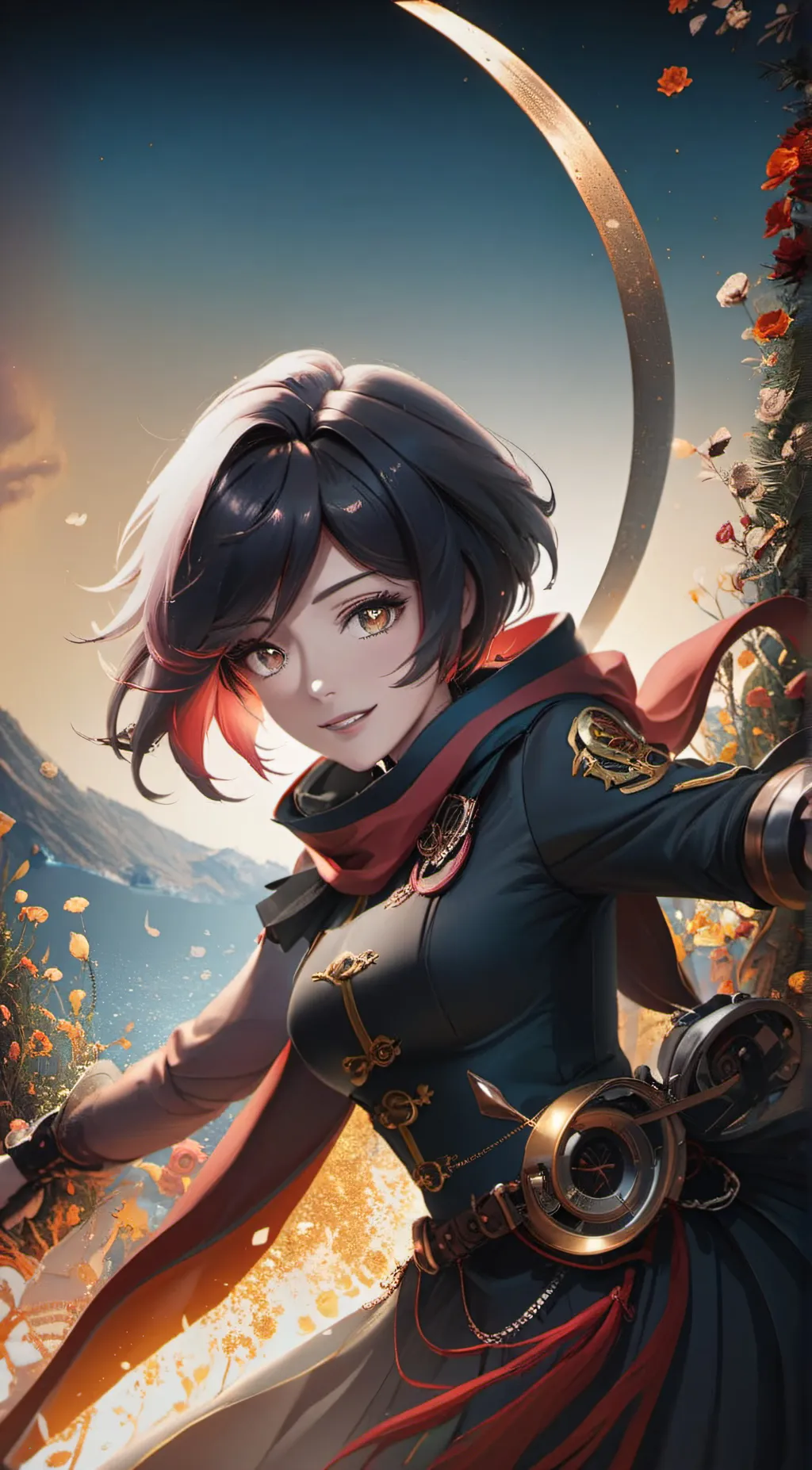 ai character: Ruby Rose background