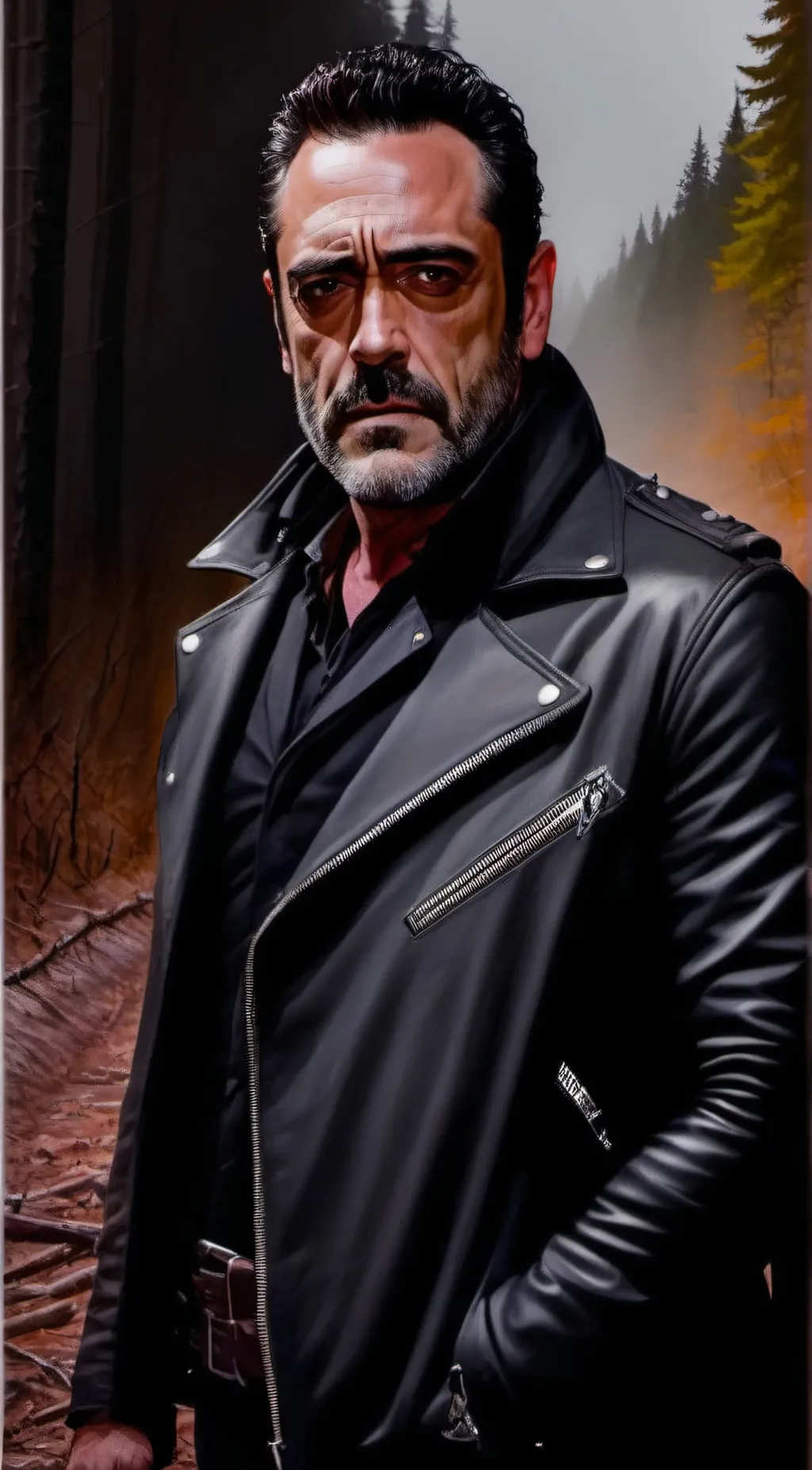 ai character: Negan Smith  background