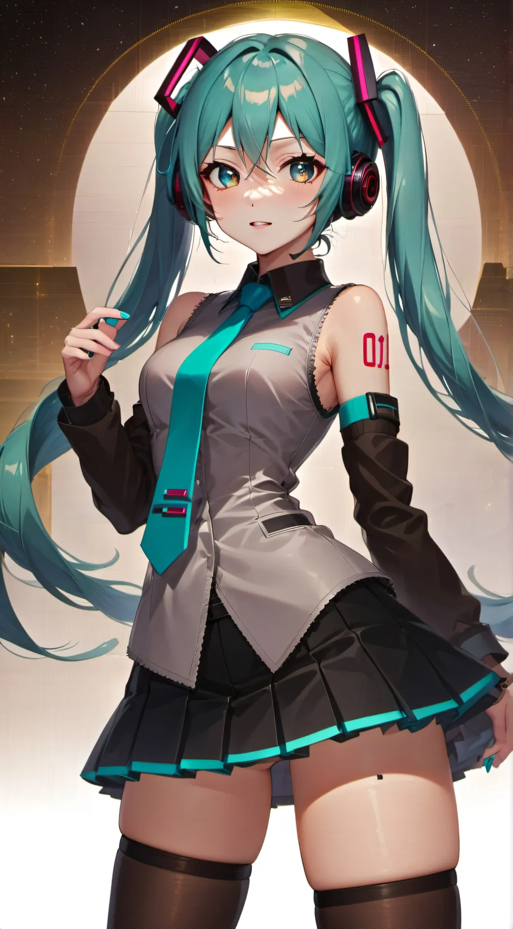 ai character: Hatsune Miku background