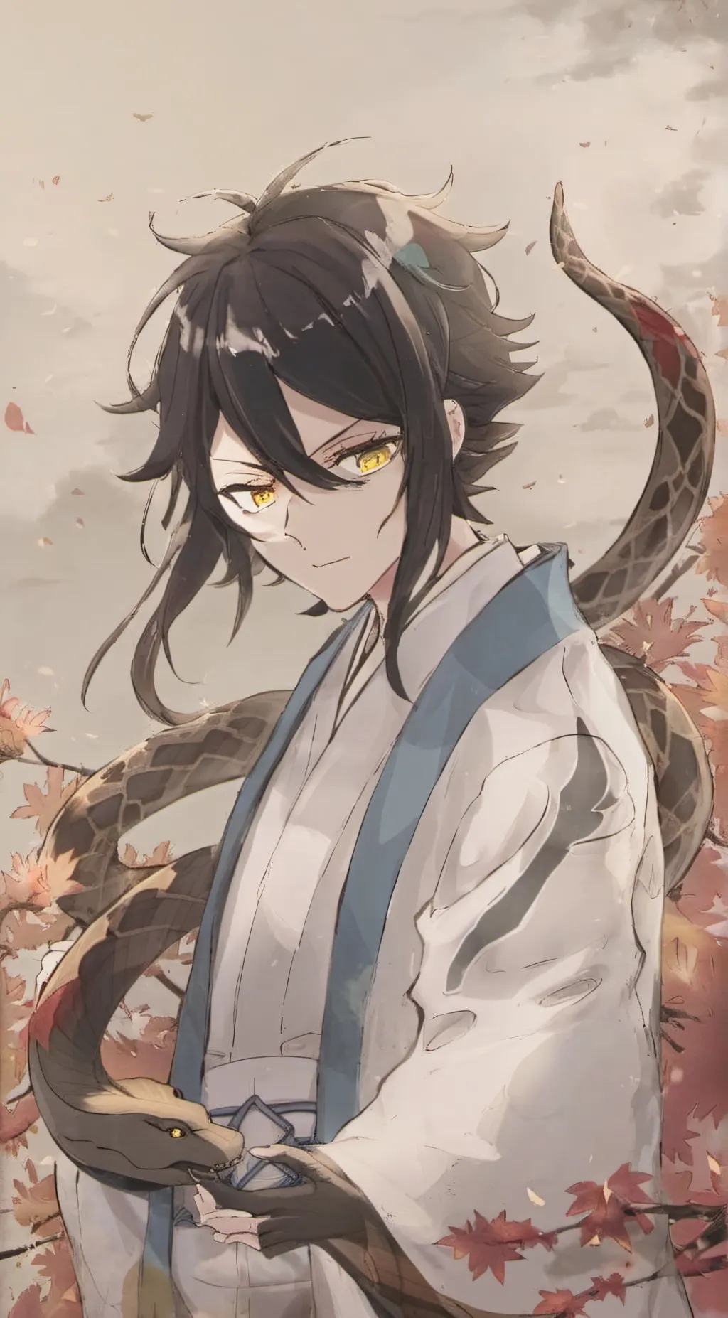 ai character: Obanai Iguro background