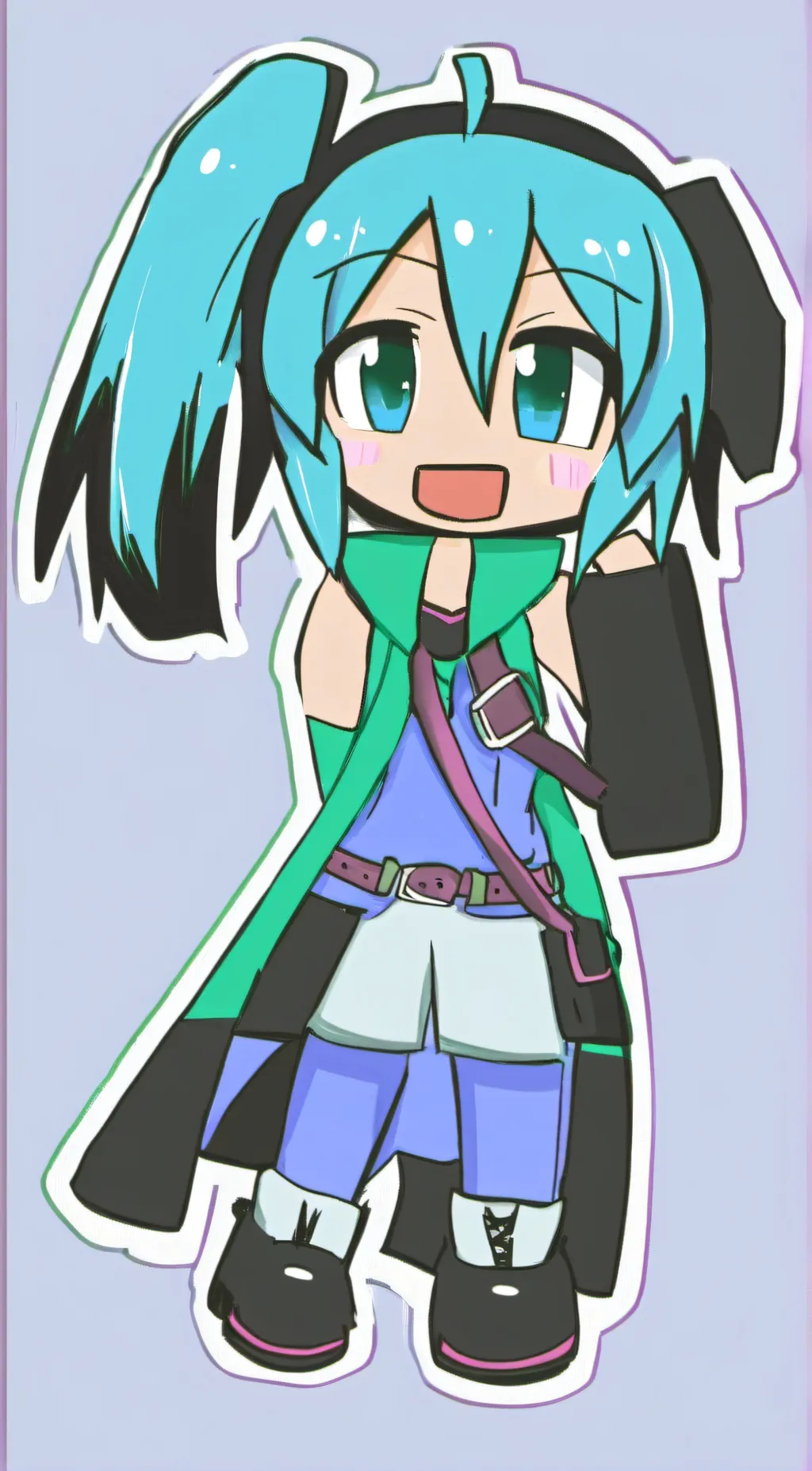 ai character: Hatsune Miku background