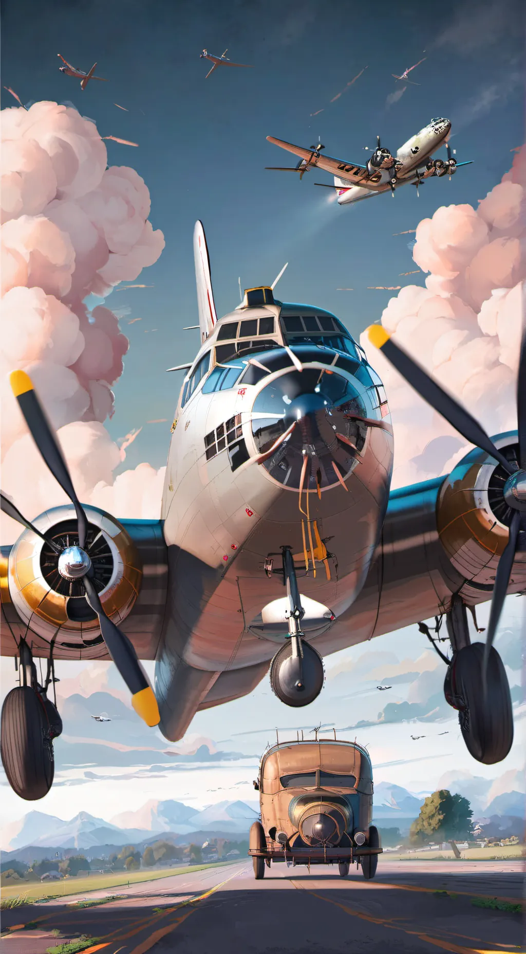 ai character: B-17  background