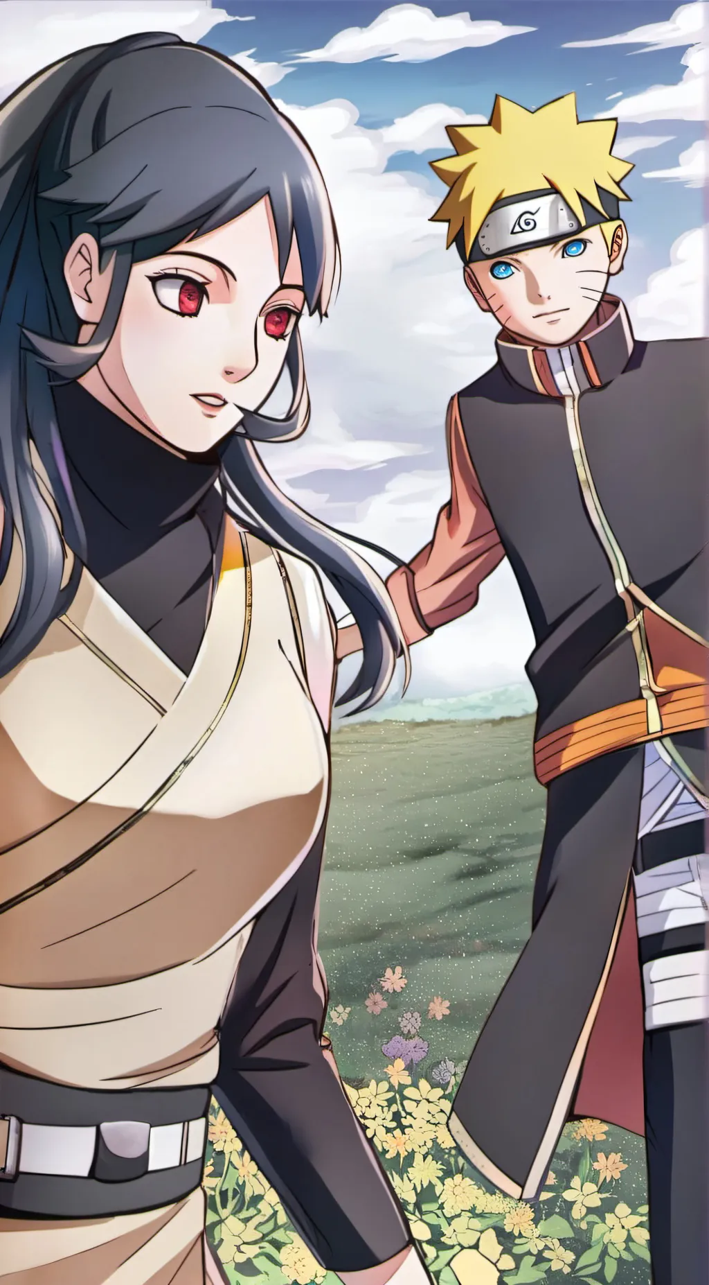 ai character: hinata,naruto background