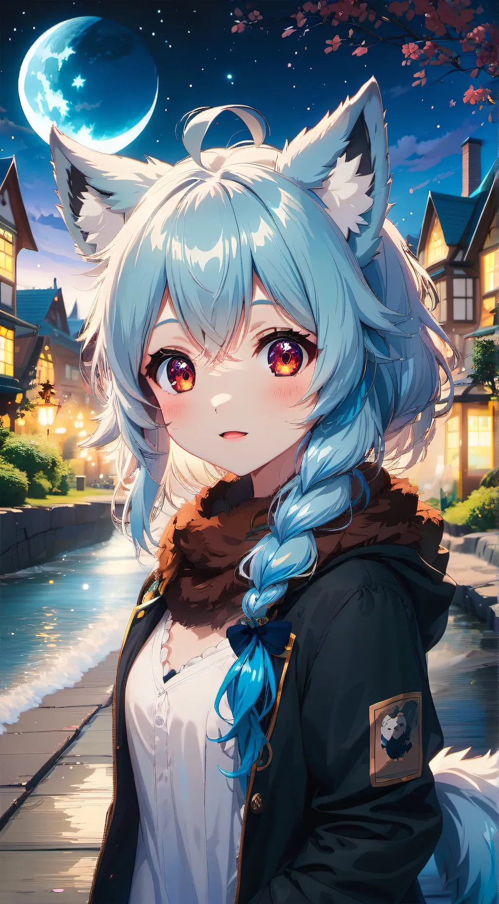 ai character: Indigo Blues background