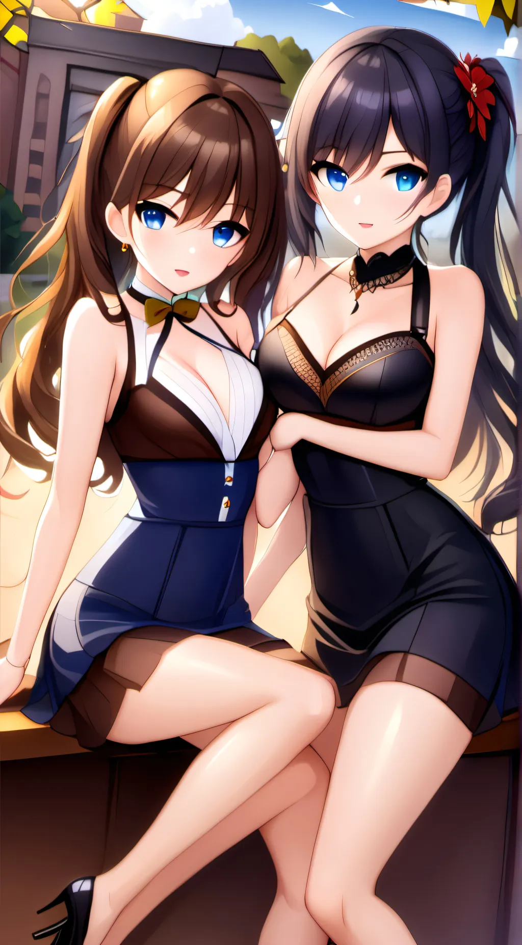 ai character: Laura&Sara background