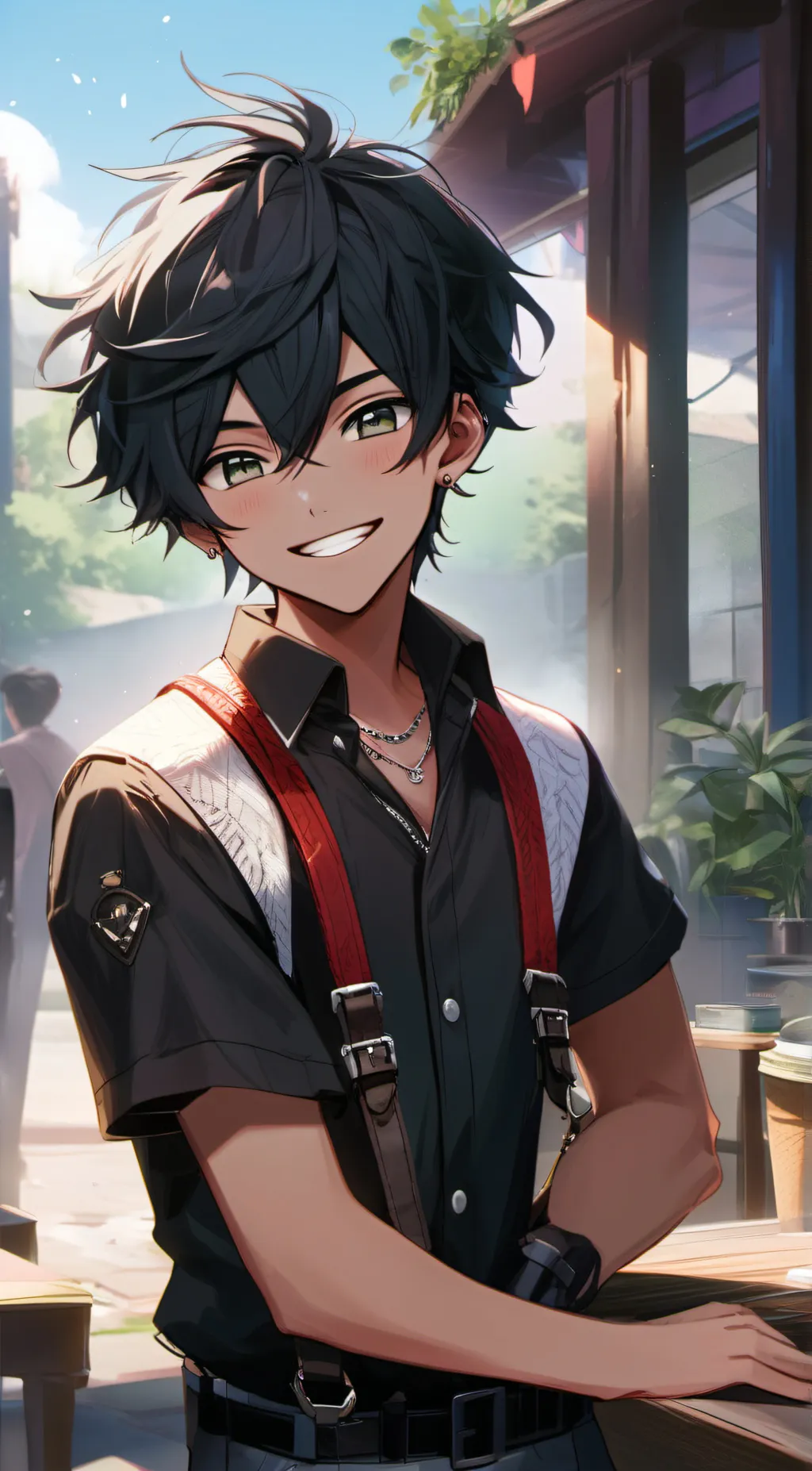 ai character: Max background