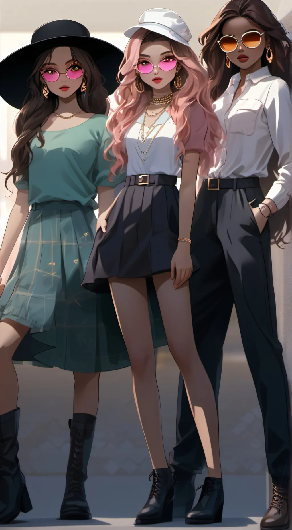 ai character: Esther,Eleanor,Ema background