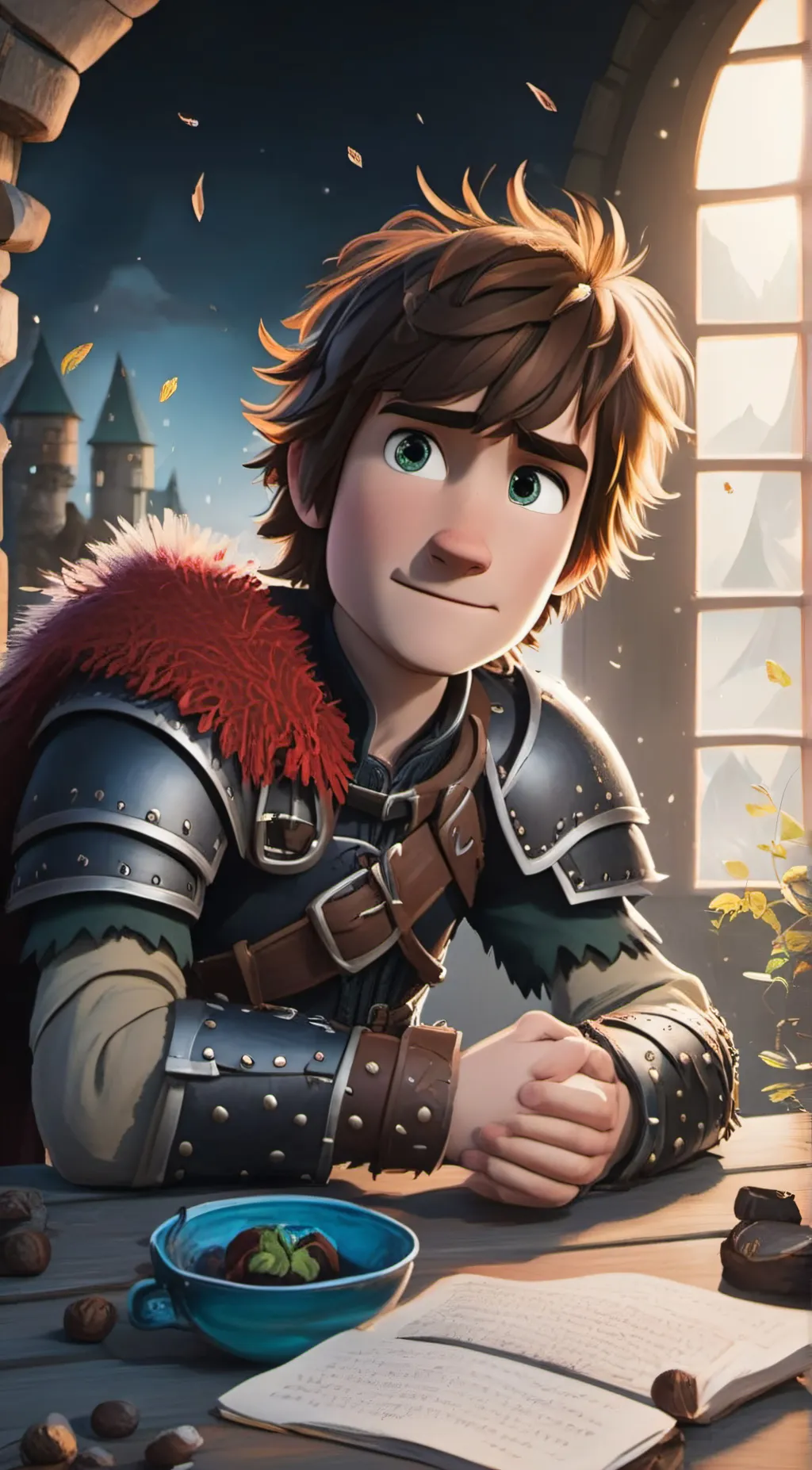 ai character: Hiccup Haddock III background